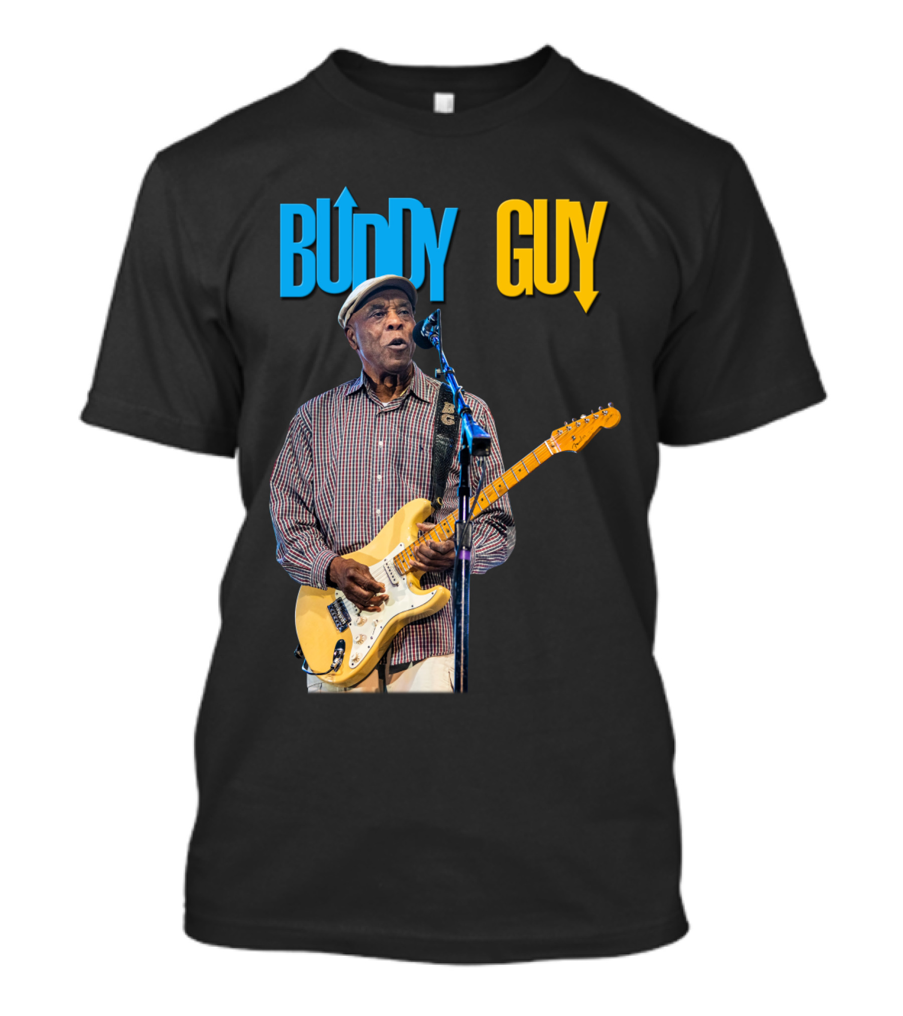 Buddy Guy Electric Blues Performance With Guitar And Microphone T-Shirt