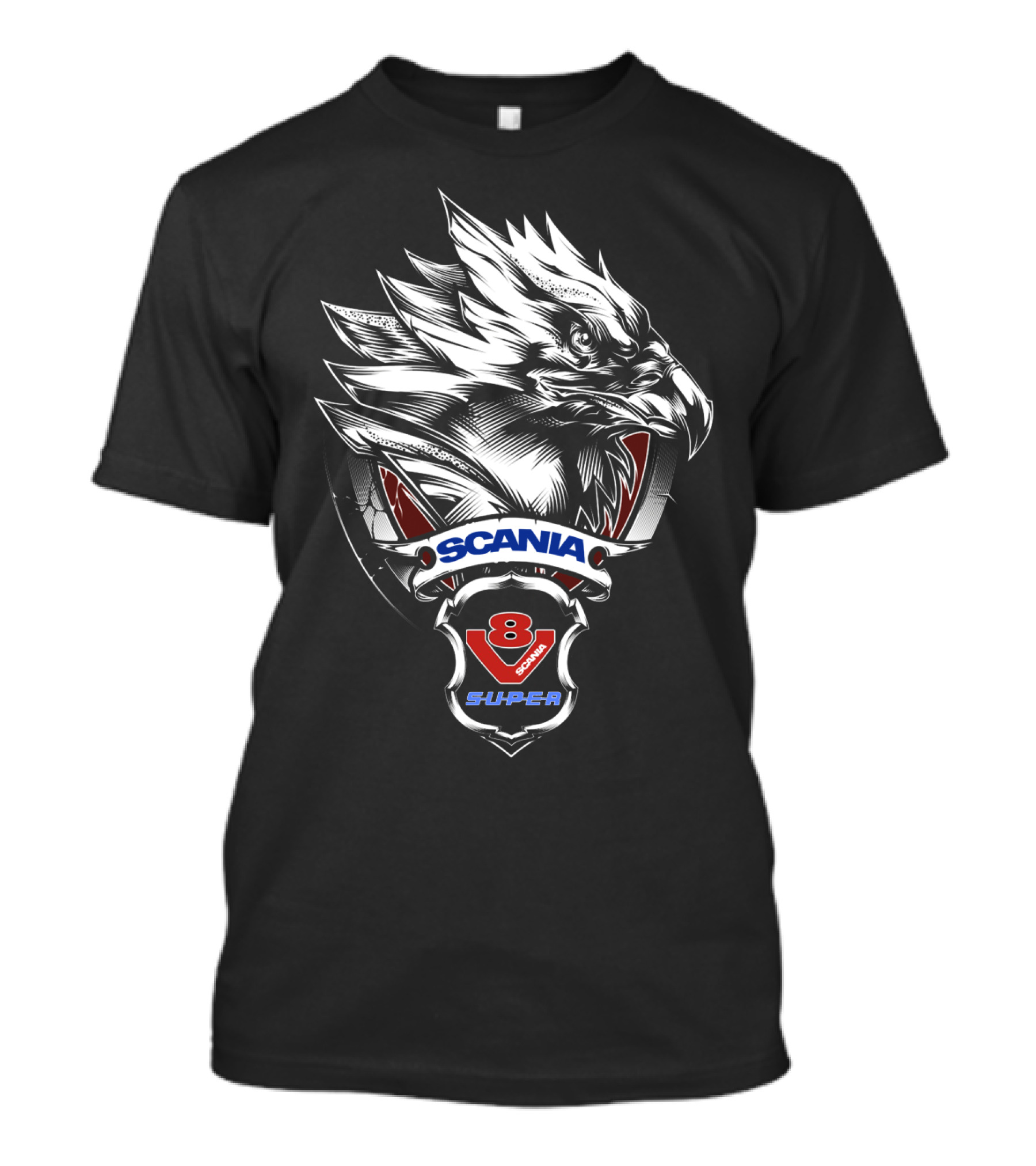 SCANIA V8 SUPER Eagle Emblem T-Shirt