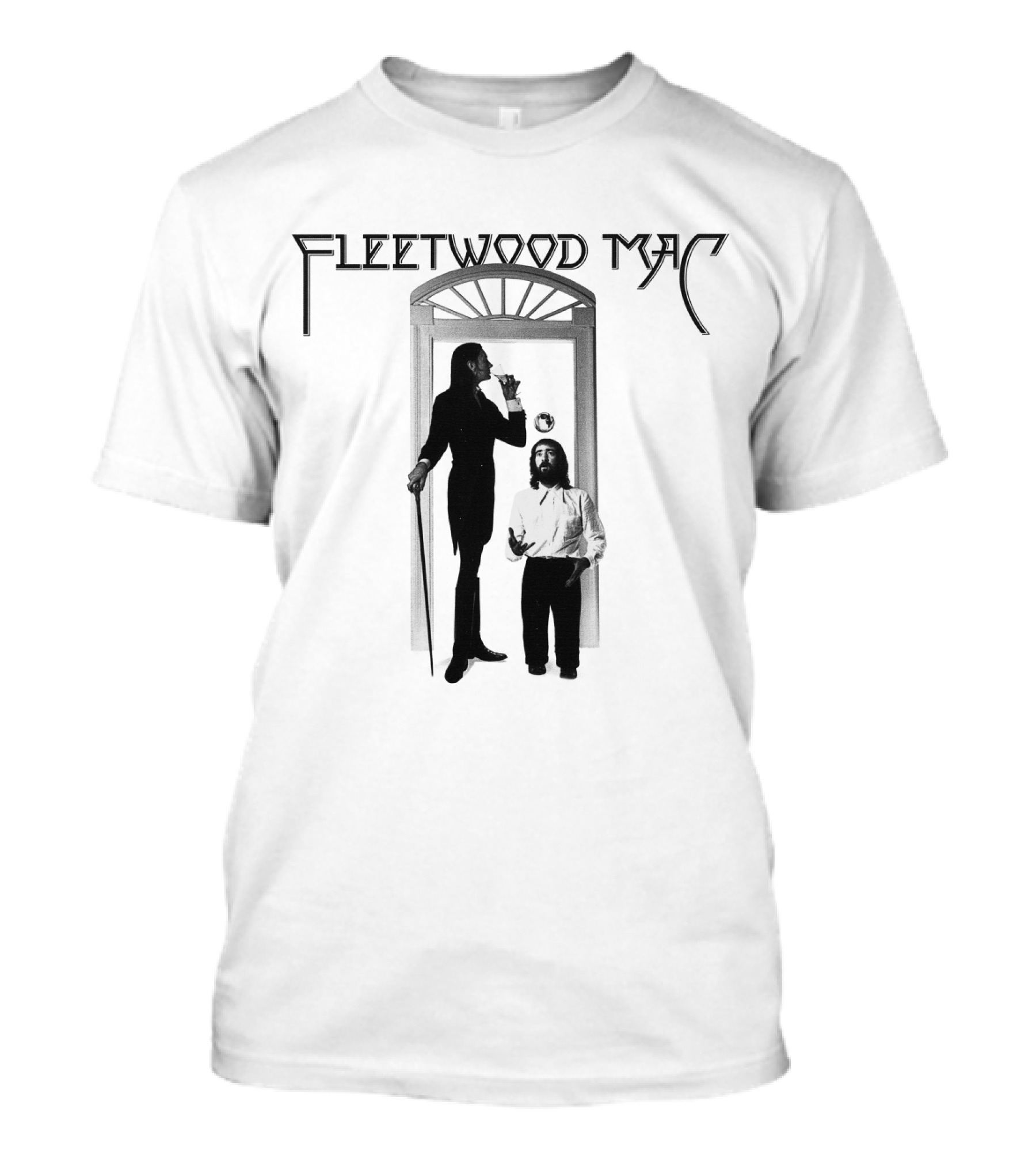 Fleetwood Mac Vintage Style Photographic Doorway Scene T-Shirt