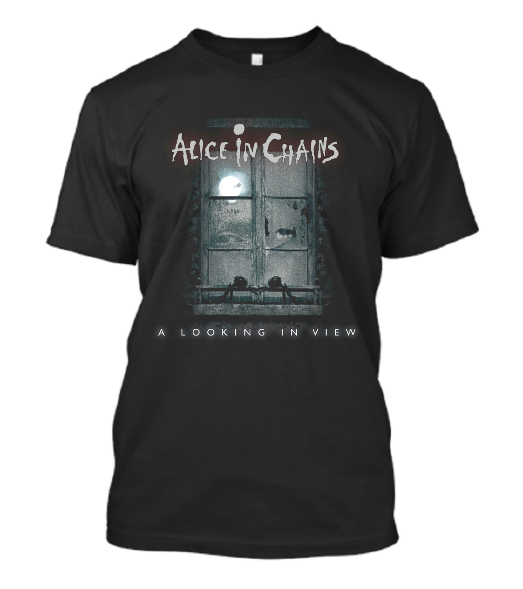 Alice In Chains A Looking In View Moonlit Window Scene T-Shirt