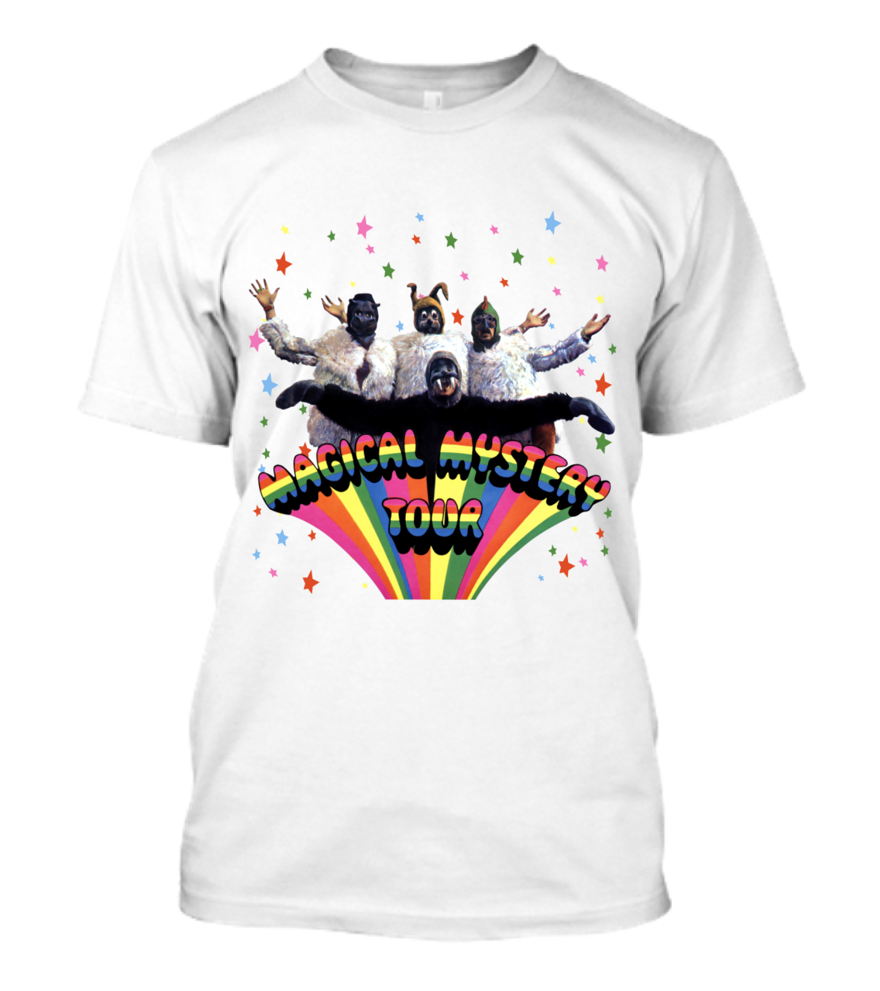 Magical Mystery Tour Rainbow Animals And Stars T-Shirt