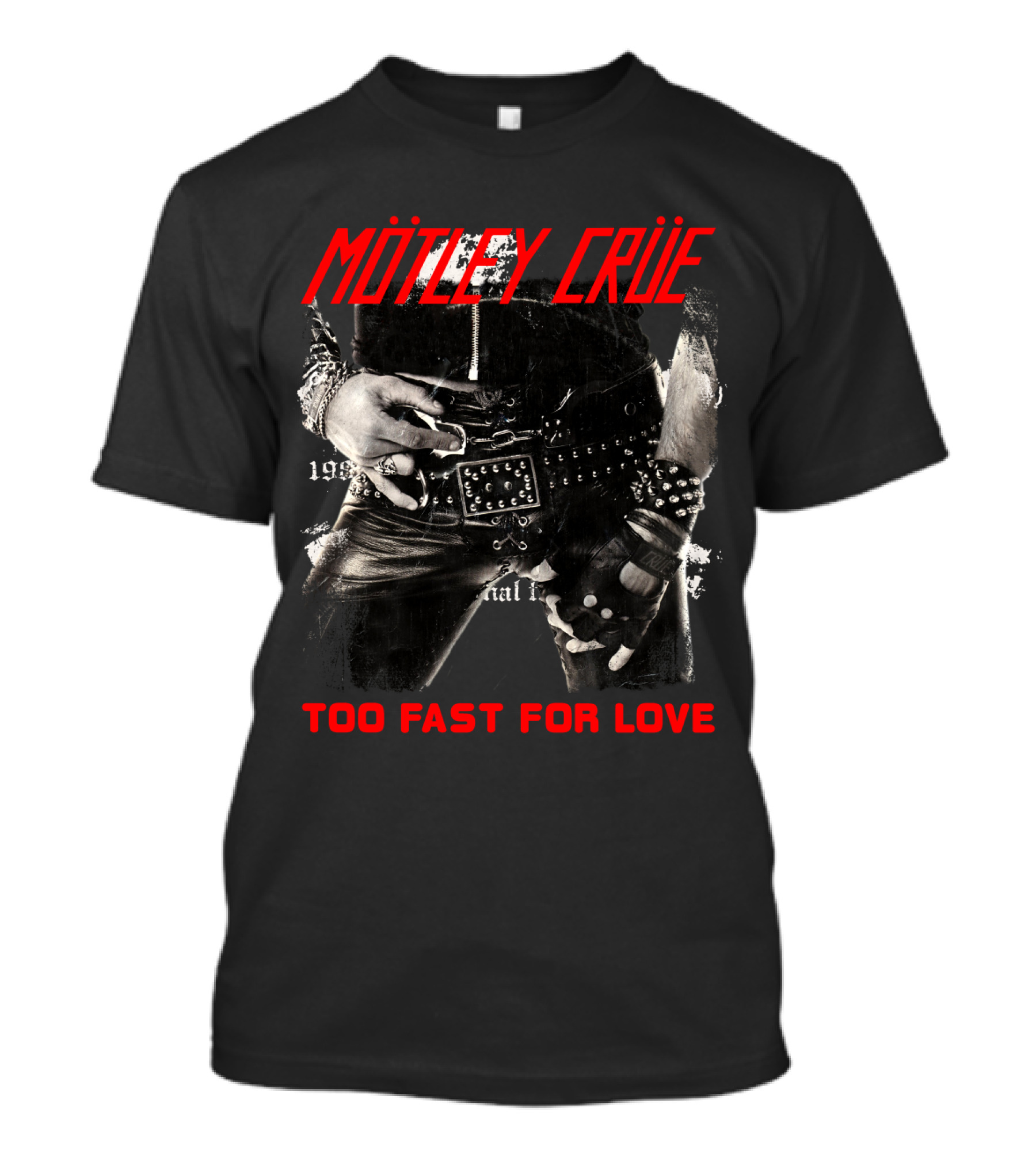 Mötley Crüe Too Fast For Love 1981 Album Cover T-Shirt
