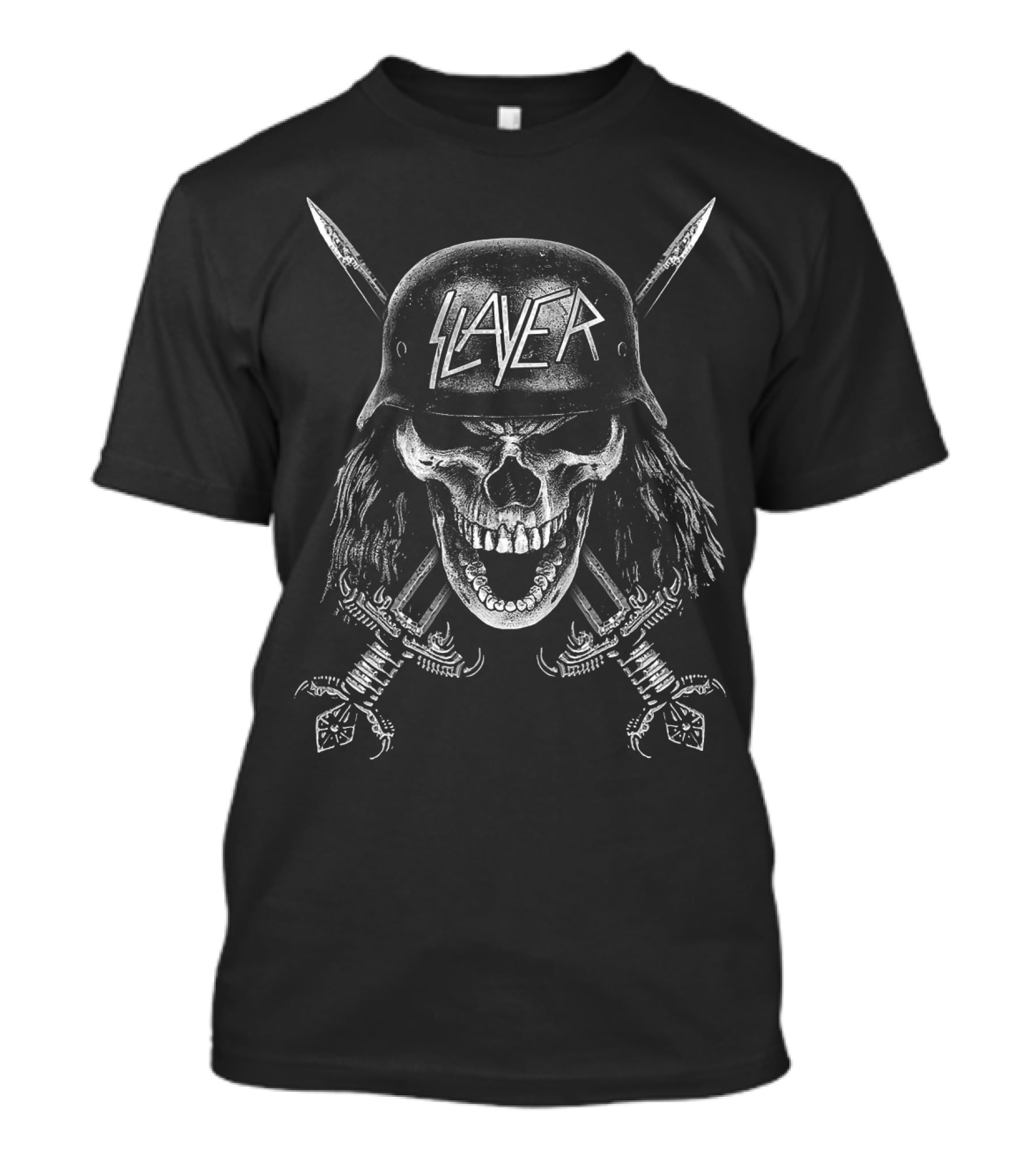 Slayer Skull Helmet With Swords T-Shirt