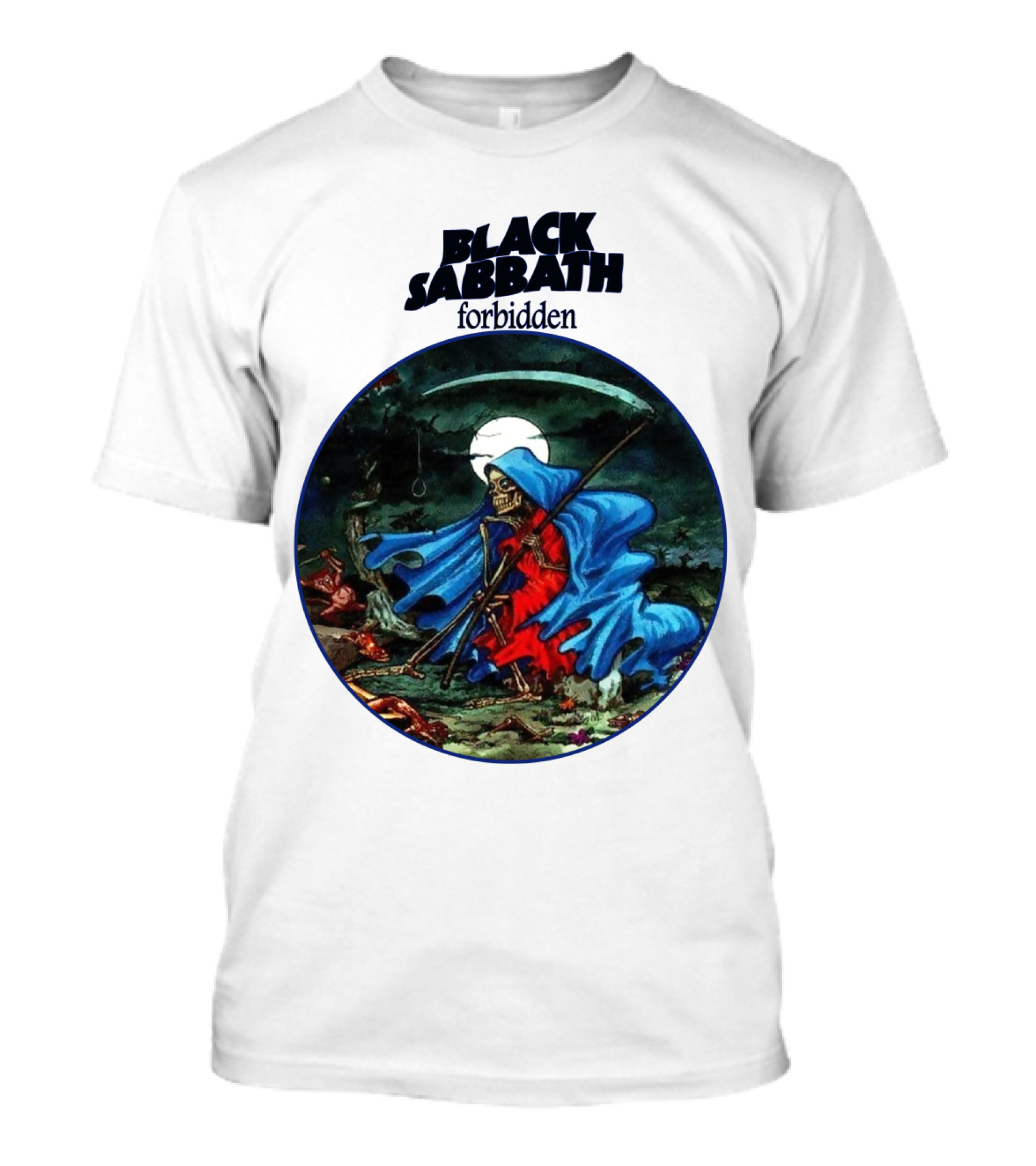 Black Sabbath Forbidden Grim Reaper Album Art T-Shirt