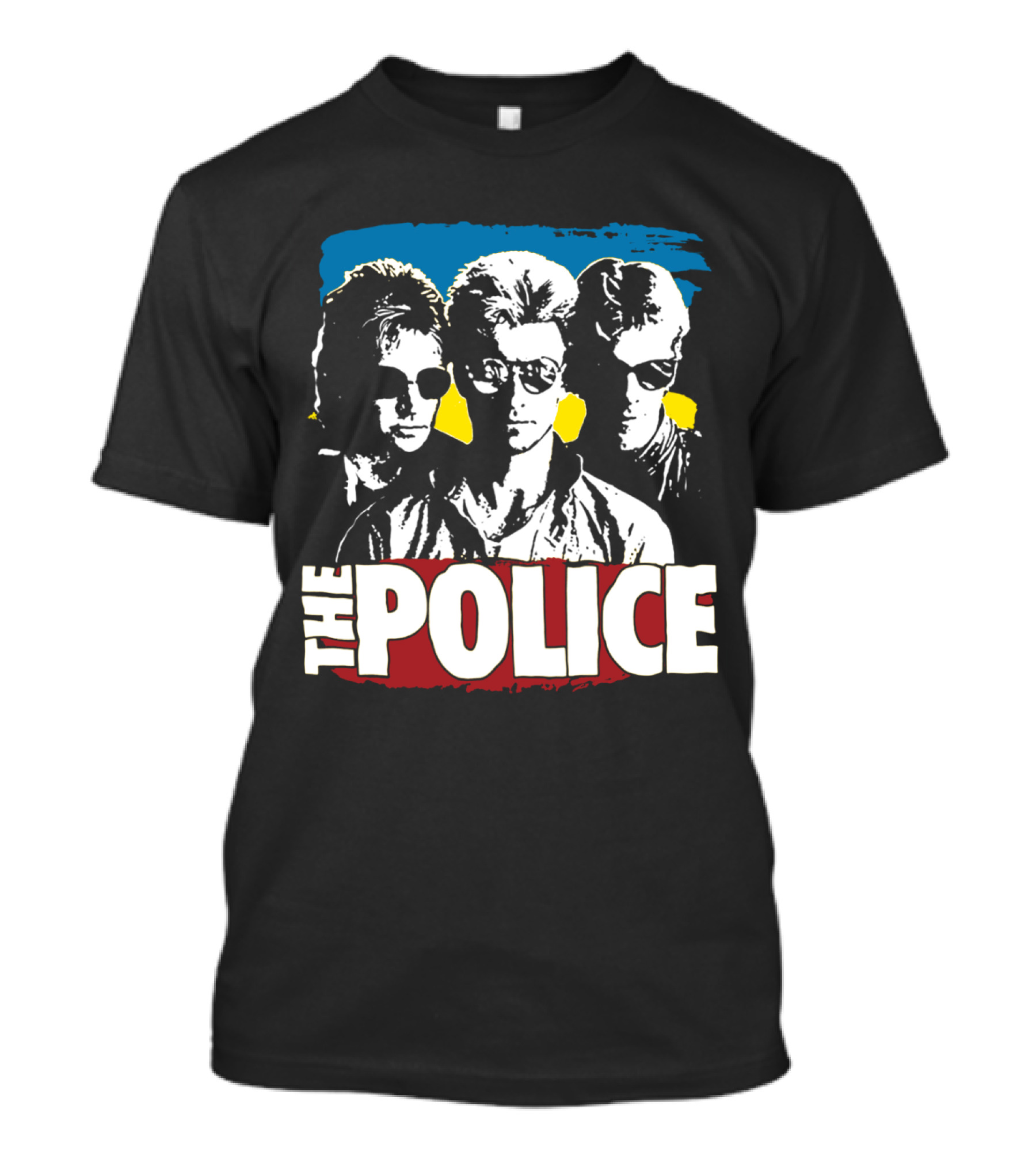 The Police Band Retro Style Silhouette T-Shirt