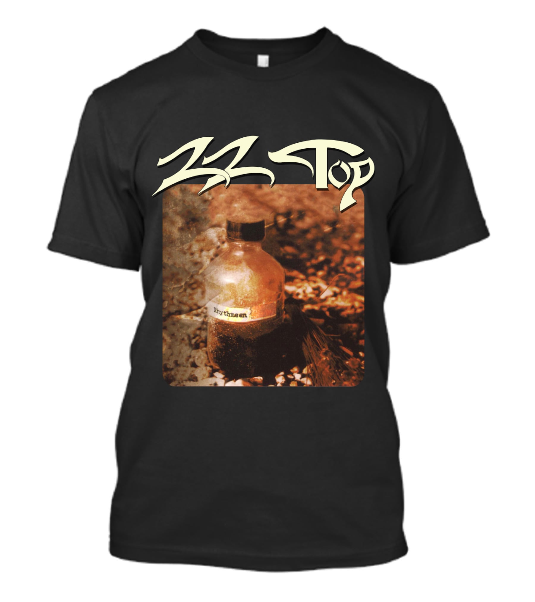 Zz Top Rhythmeen Bottle In Nature Scene T-Shirt