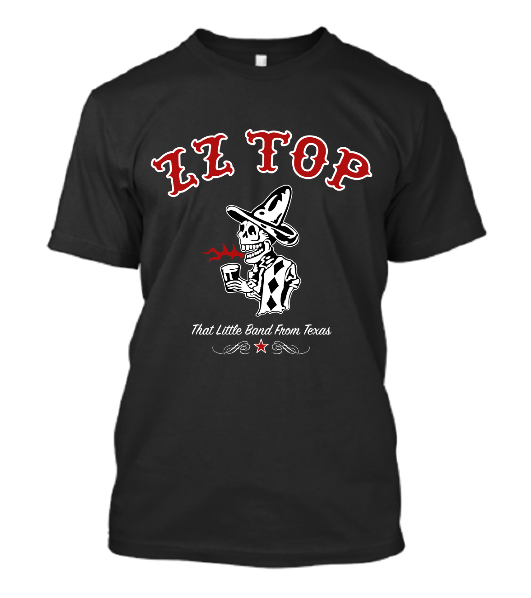 Zz Top That Little Band From Texas Skeleton And Hat T-Shirt