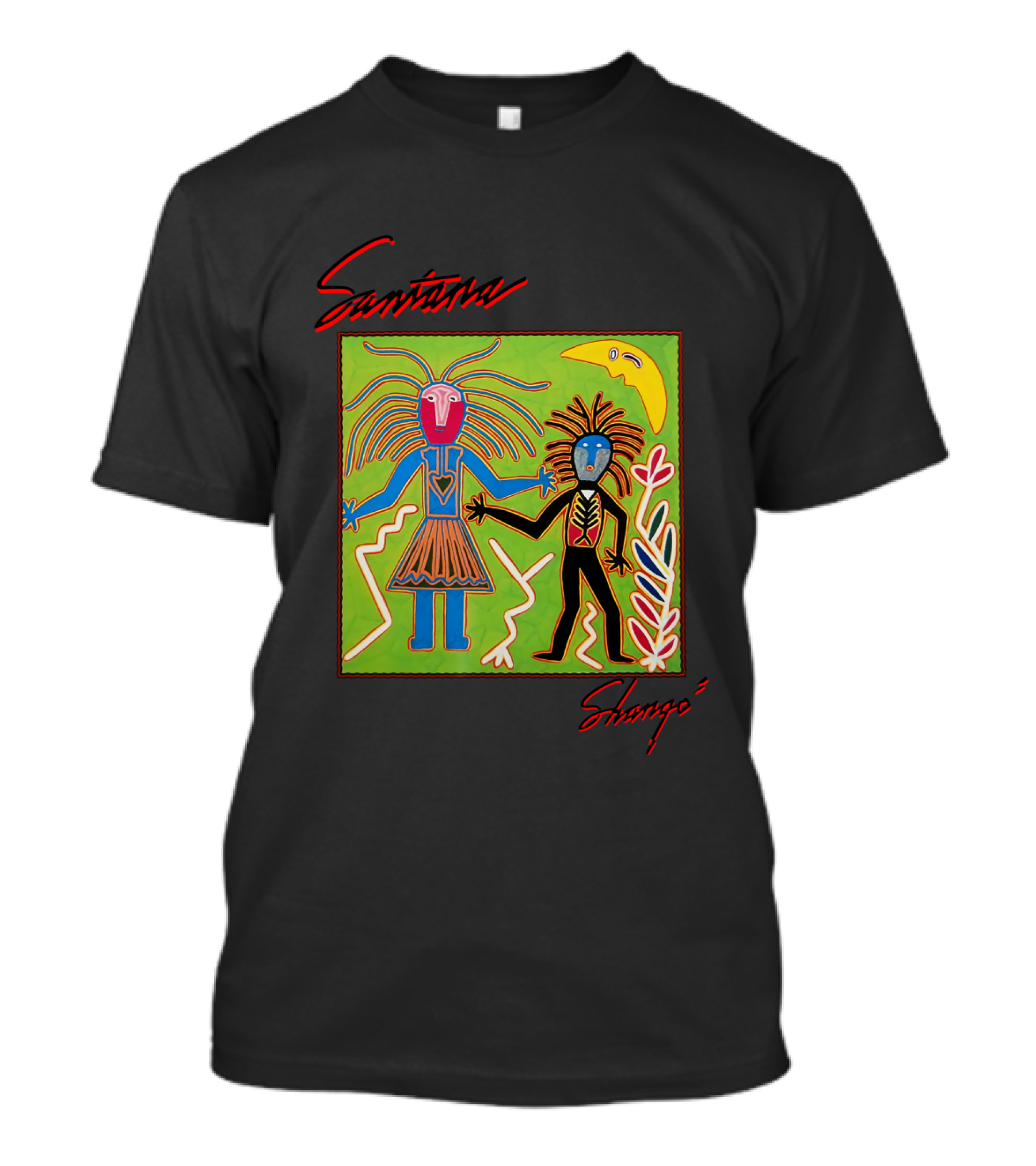 Santana Shango Album Art Colorful Abstract Figures T-Shirt