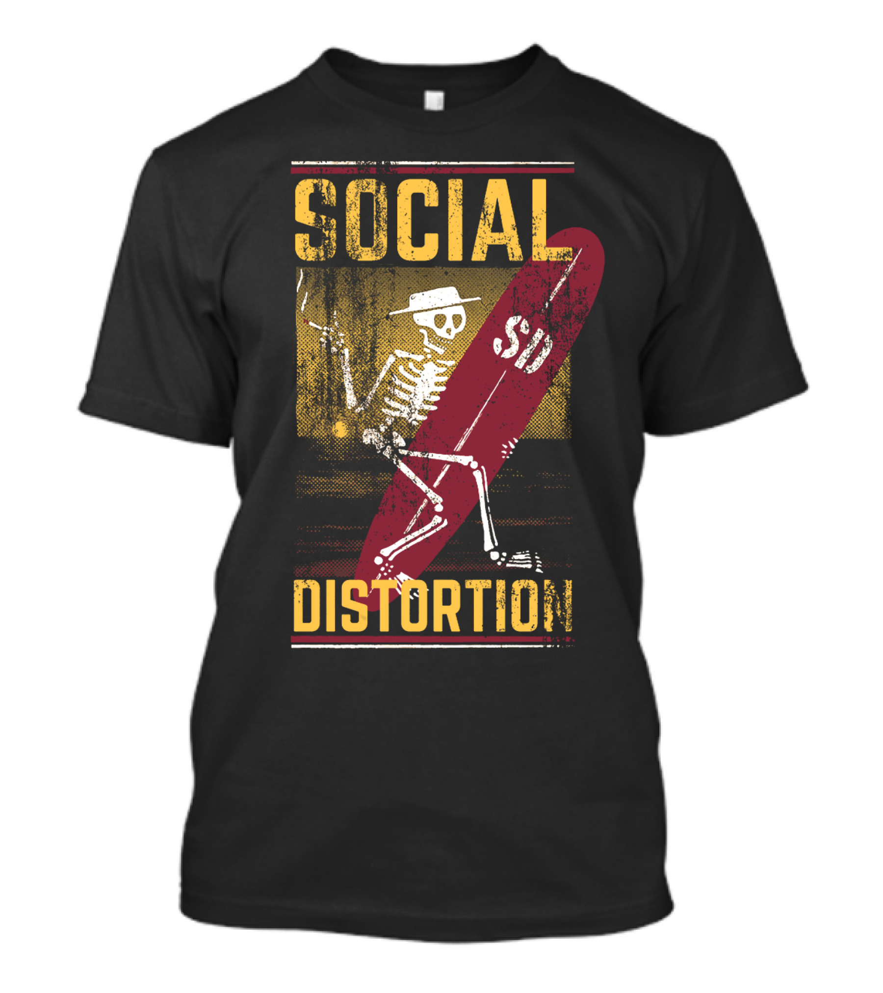 Social Distortion Sd Skeleton Surfer T-Shirt