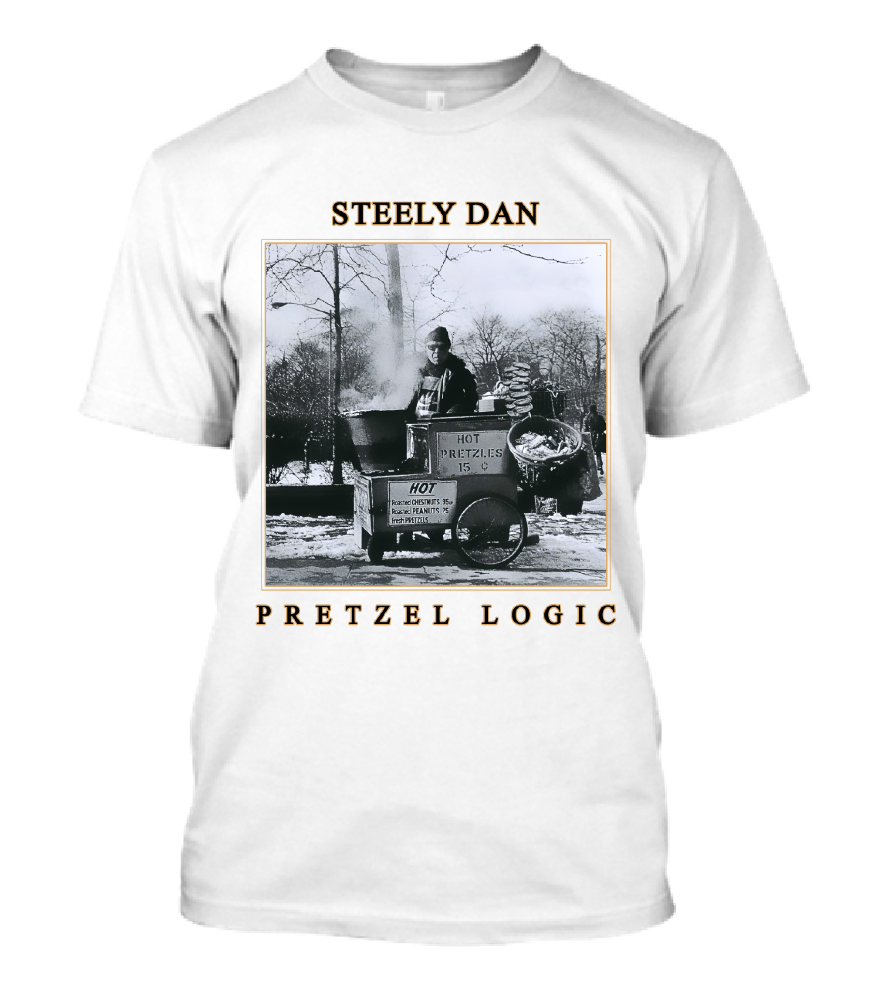 Steely Dan Pretzel Logic Hot Pretzels 15 Cents T-Shirt