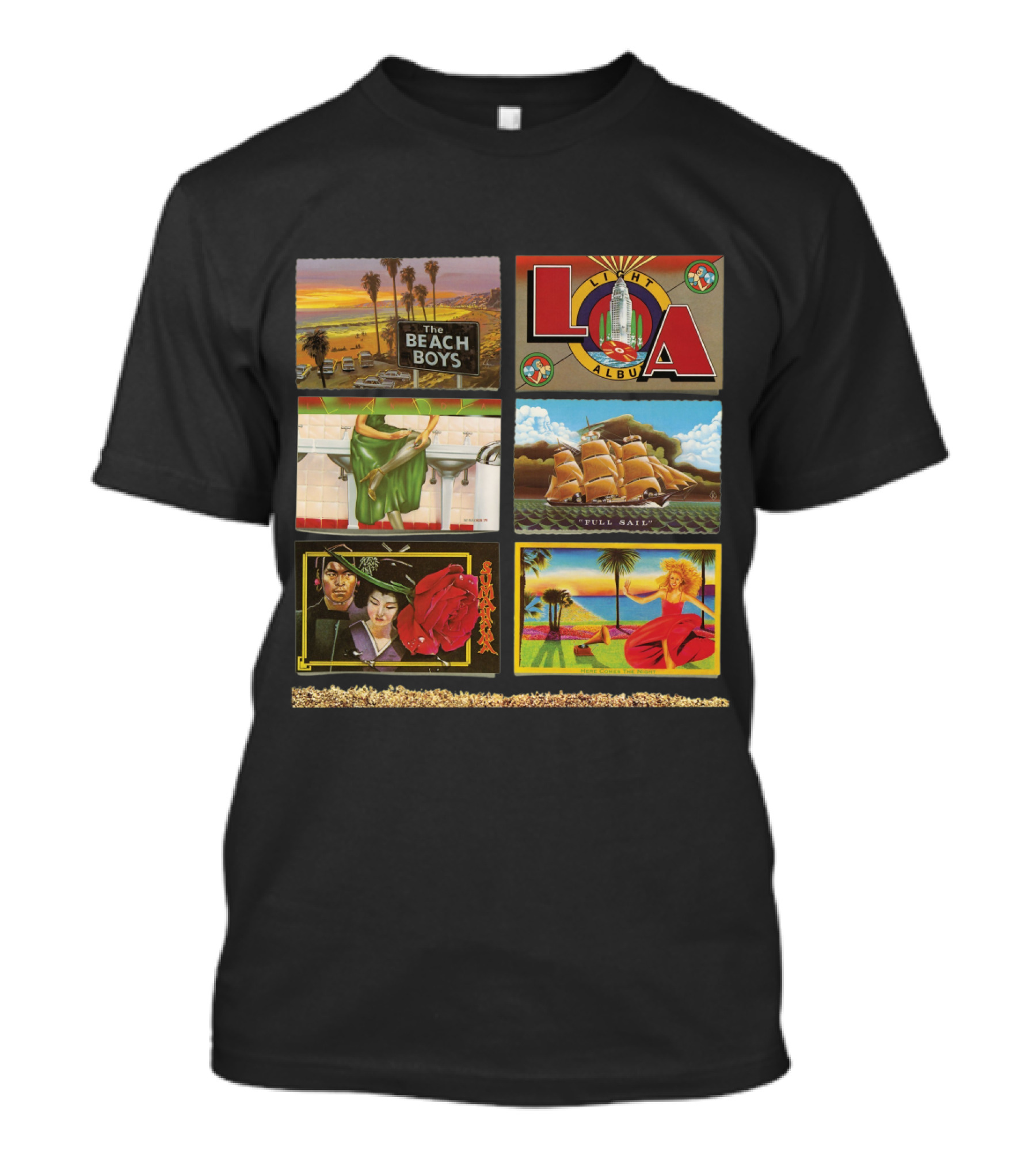 The Beach Boys L.a. Album Full Sail Retro Artwork T-Shirt
