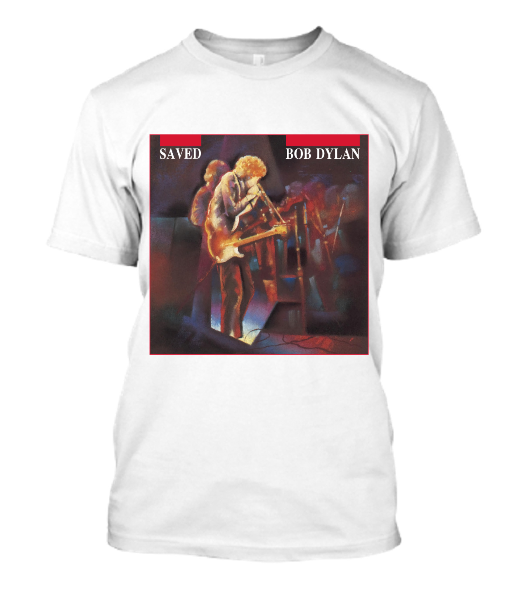 Bob Dylan Saved Live Performance Artwork T-Shirt