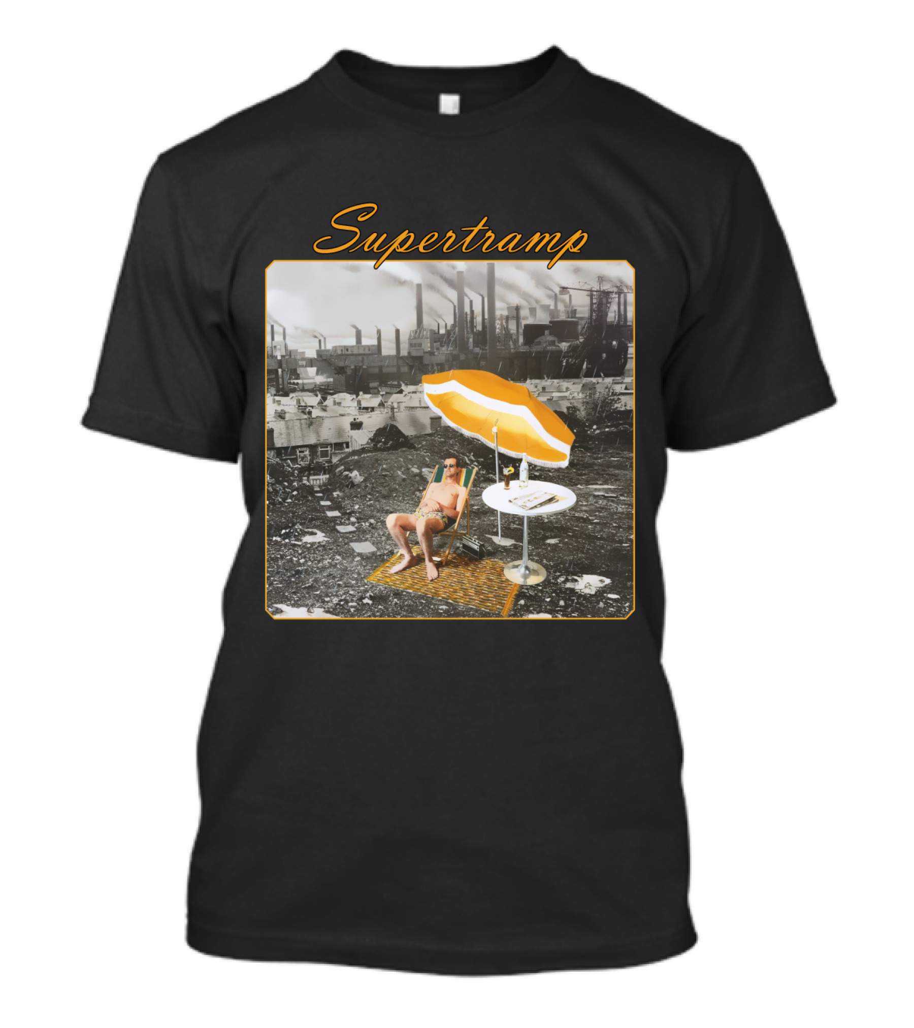 Supertramp Industrial Scene With Umbrella Lounge T-Shirt