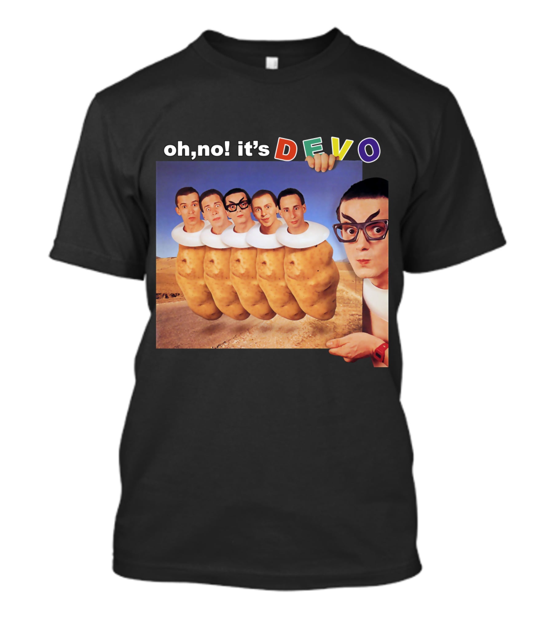 Oh No It's Devo Band Potato Heads T-Shirt