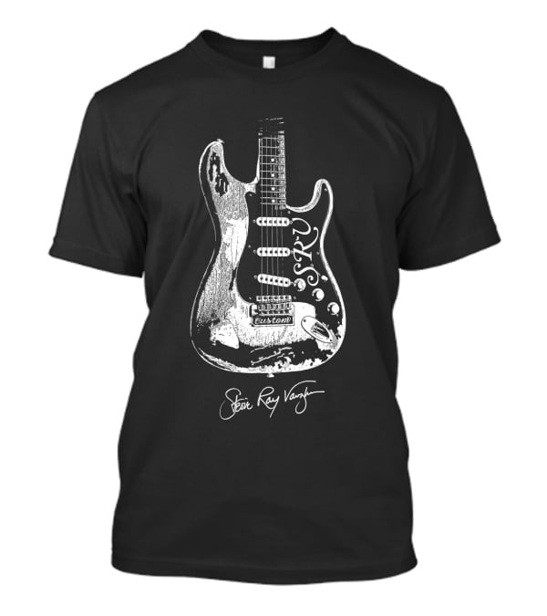 Stevie Ray Vaughan Srv Electric Guitar Custom Sketch T-Shirt