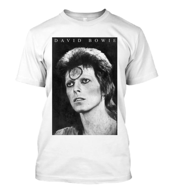 David Bowie Ziggy Stardust Black And White T-Shirt