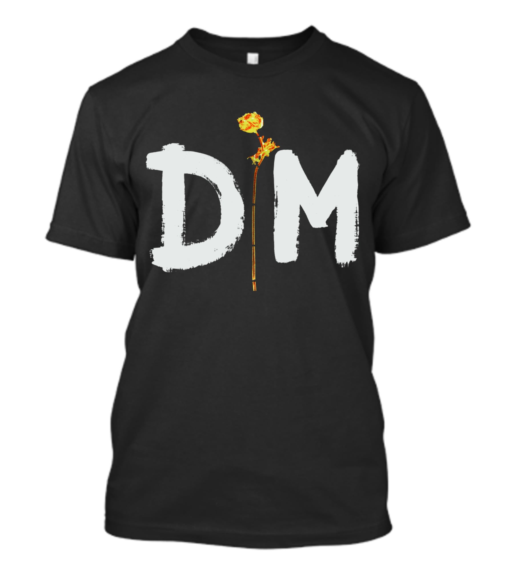 Floral Emblem Integration T-Shirt