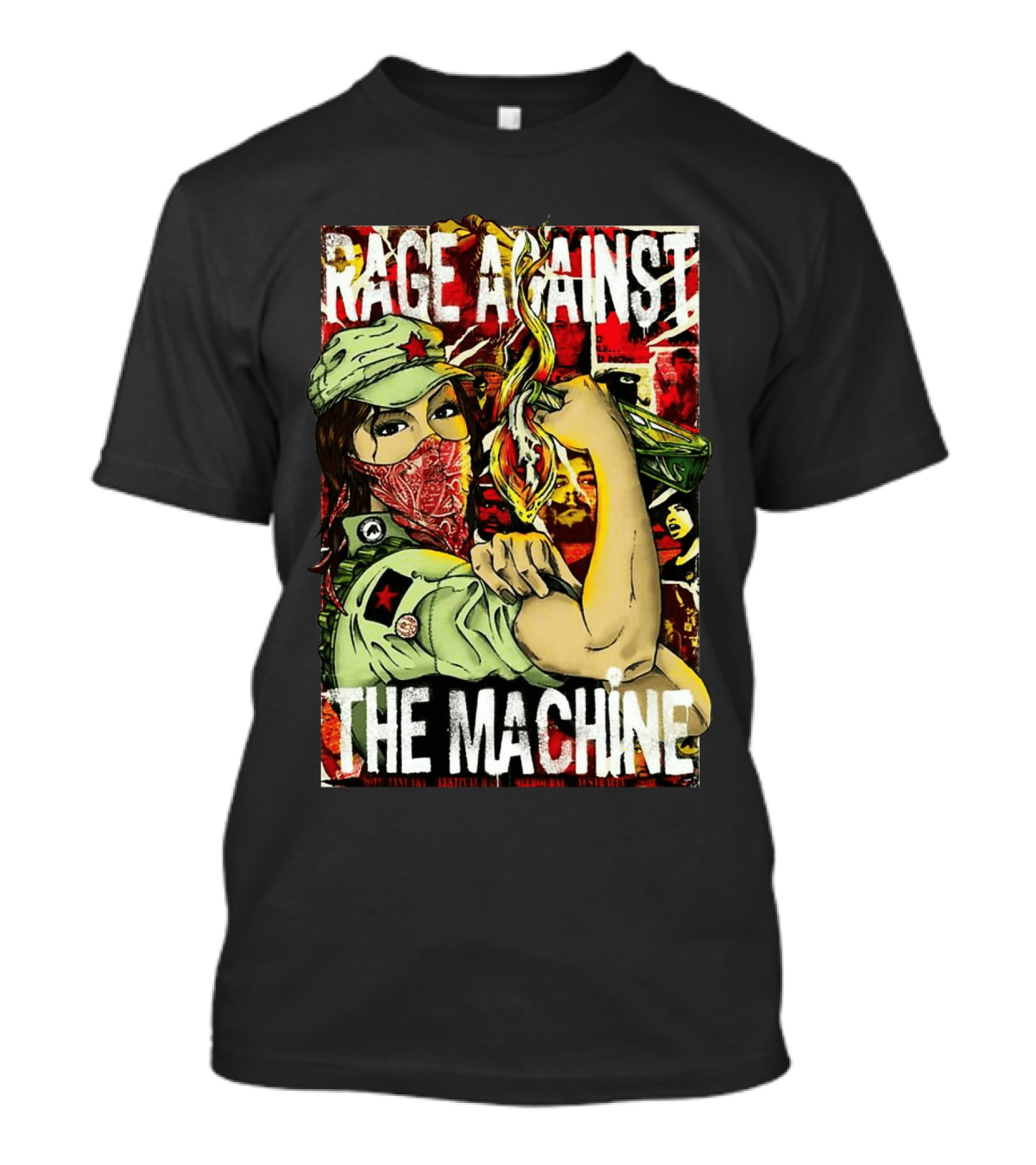 Rage Against The Machine Revolutionary Poster Style Artwork T-Shirt