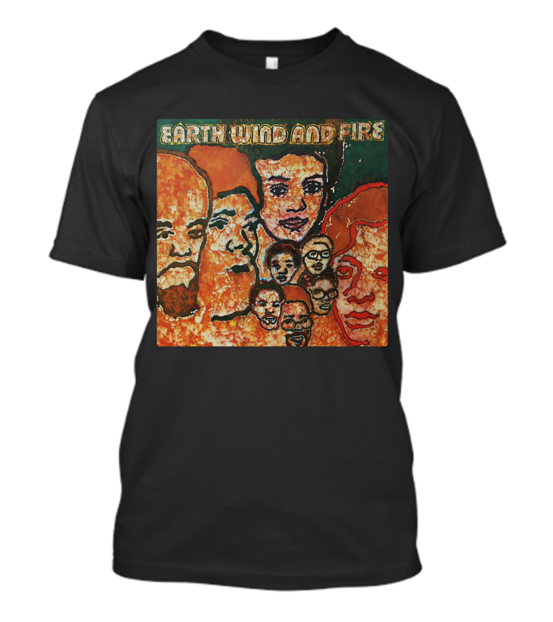 Earth Wind And Fire Album Cover Art Faces T-Shirt