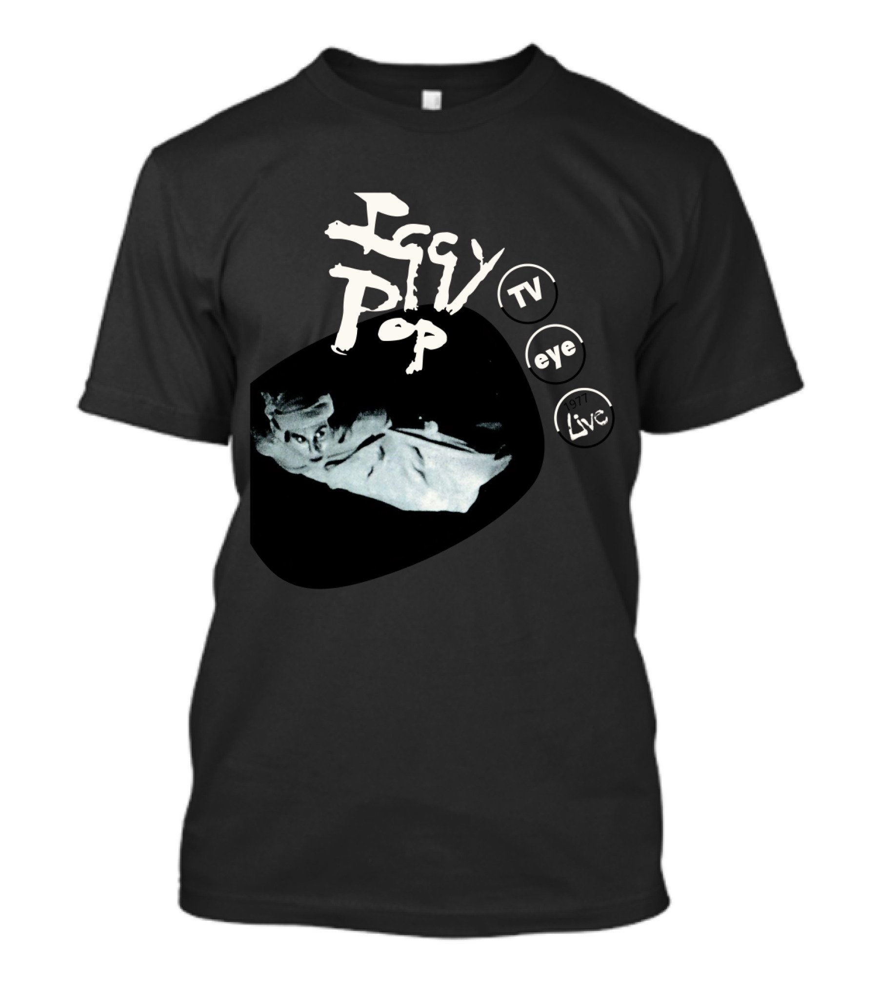 Iggy Pop Tv Eye 1977 Live T-Shirt