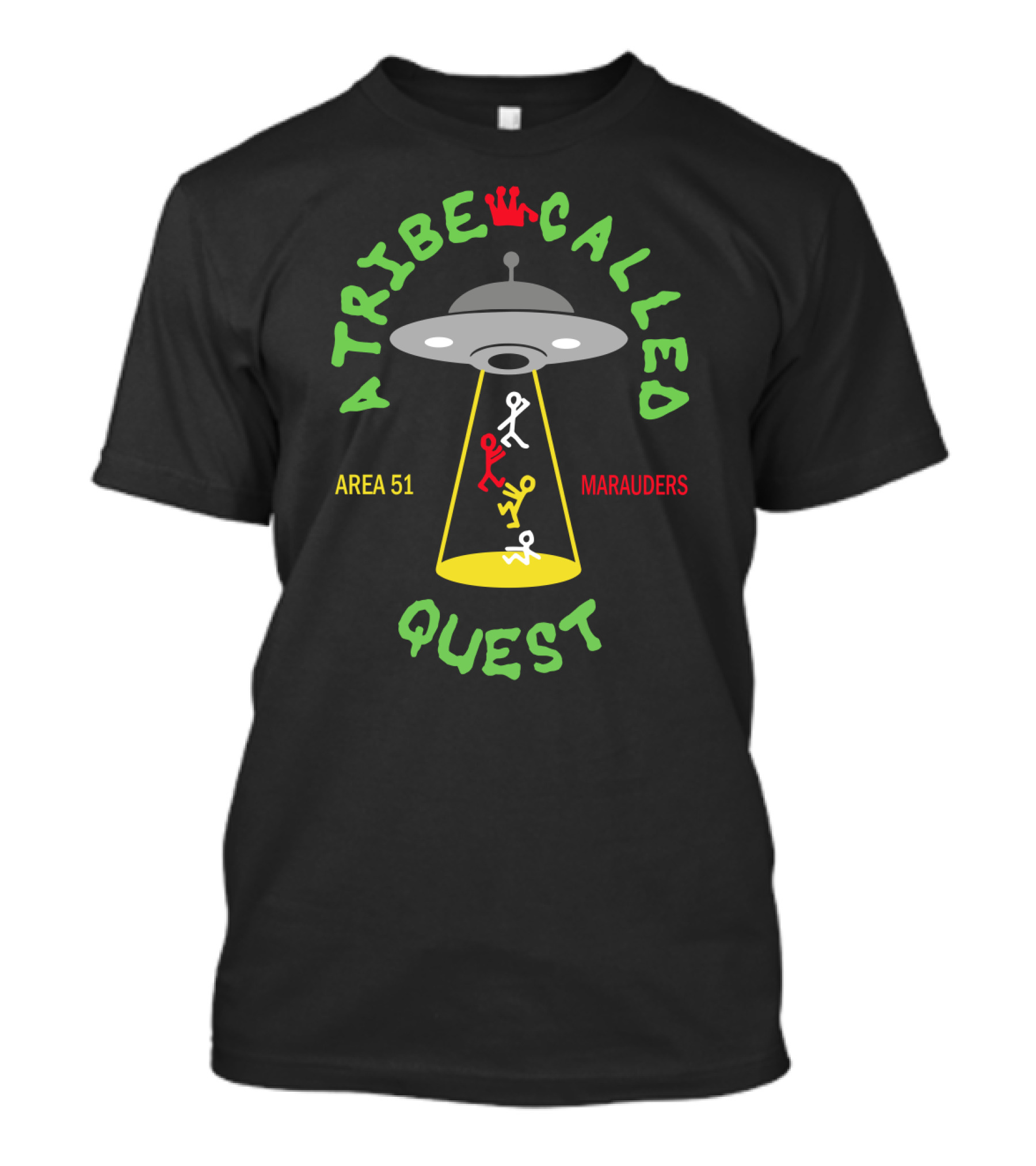 A Tribe Called Quest Area 51 Marauders Ufo Crown Iconic References T-Shirt