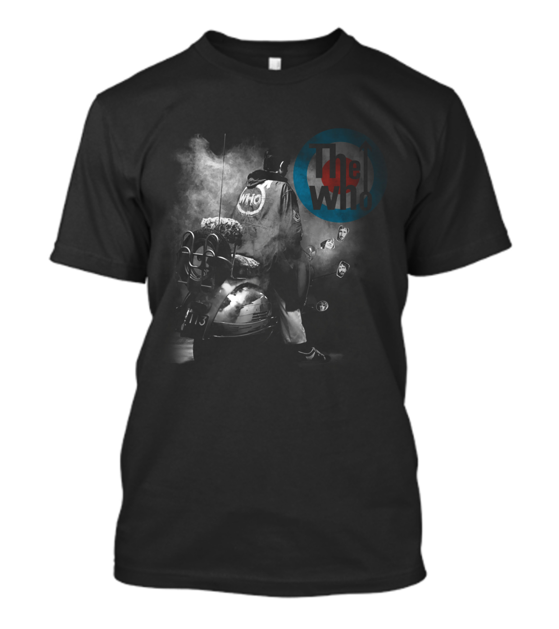 The Who Quadrophenia Mod Scene Vespa Scooters Rock Album Art T-Shirt