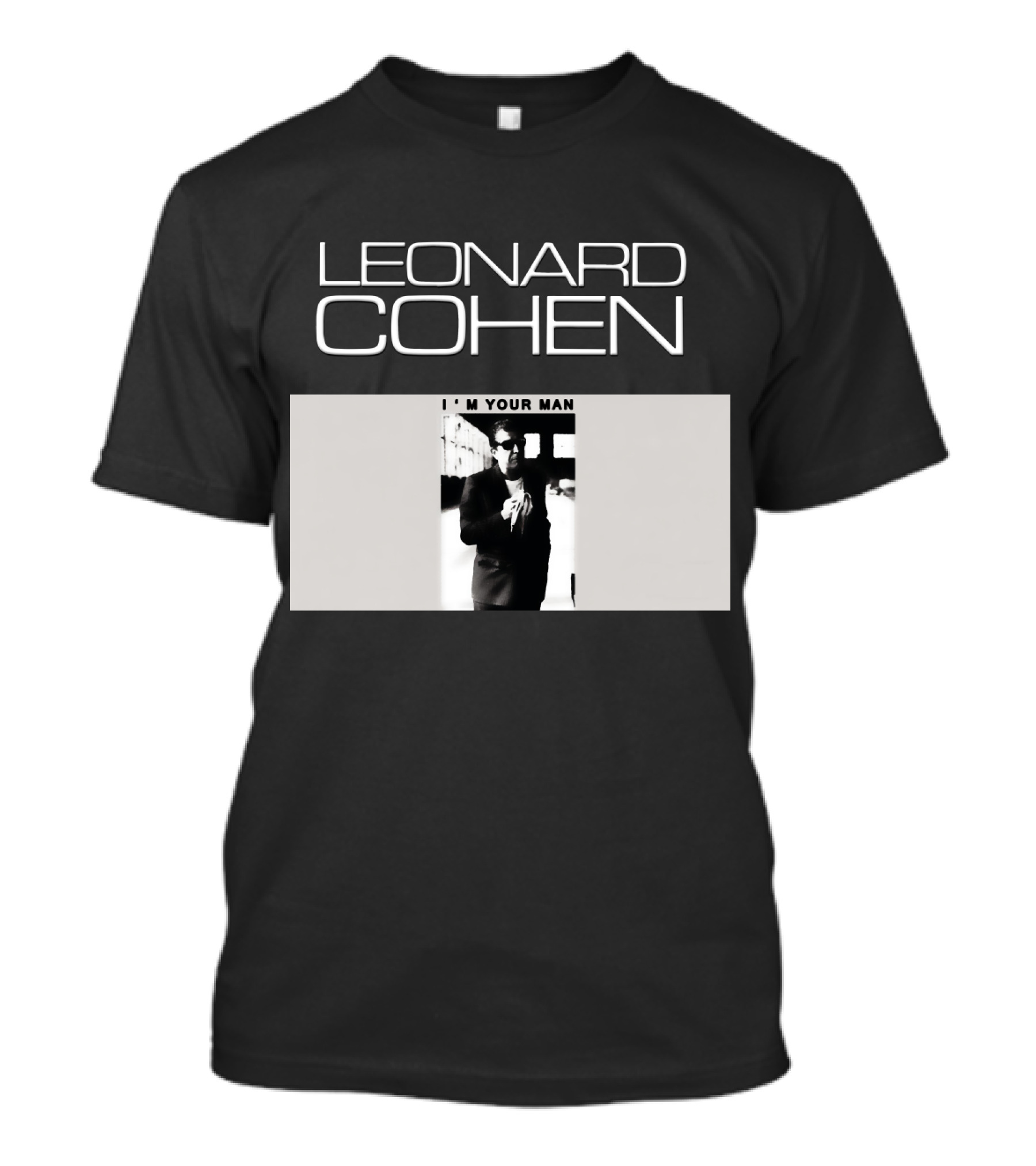 LEONARD COHEN I'M YOUR MAN Classic Monochrome T-Shirt