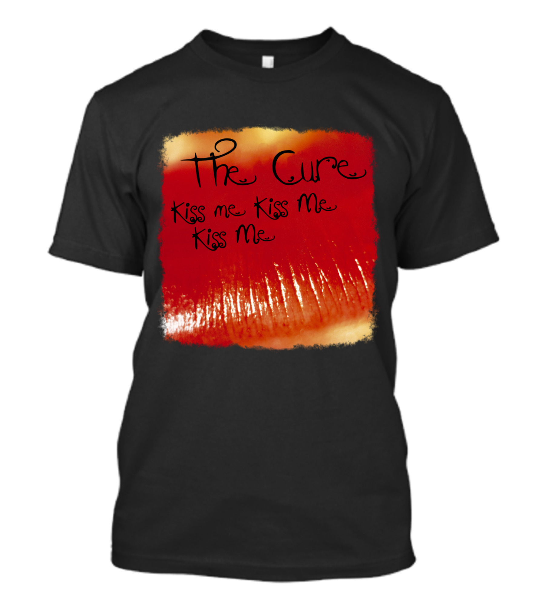 The Cure Kiss Me Kiss Me Kiss Me Red Lips T-Shirt