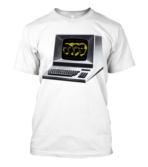 Kraftwerk Computer World Faces On Retro Monitor T-Shirt
