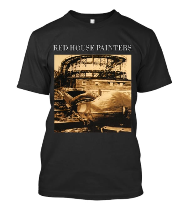 Red House Painters Vintage Roller Coaster Scene T-Shirt