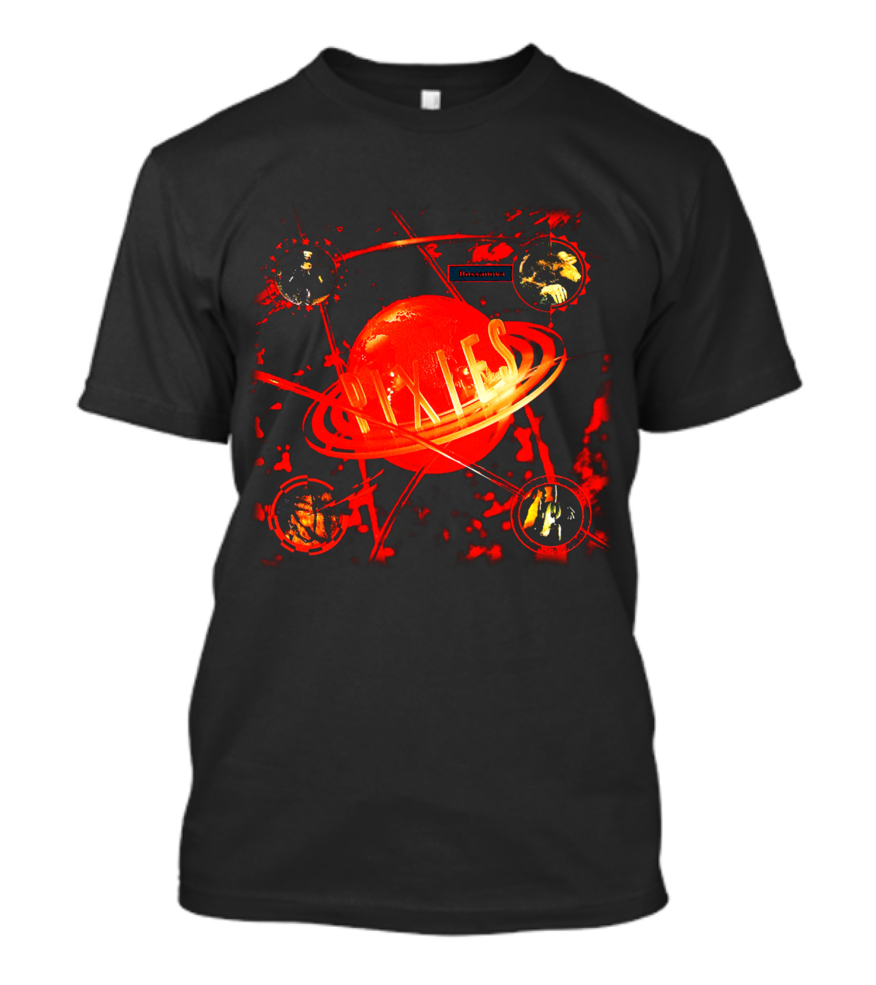 Pixies Bossanova Album Cover With Red Planet And Orbiting Images T-Shirt