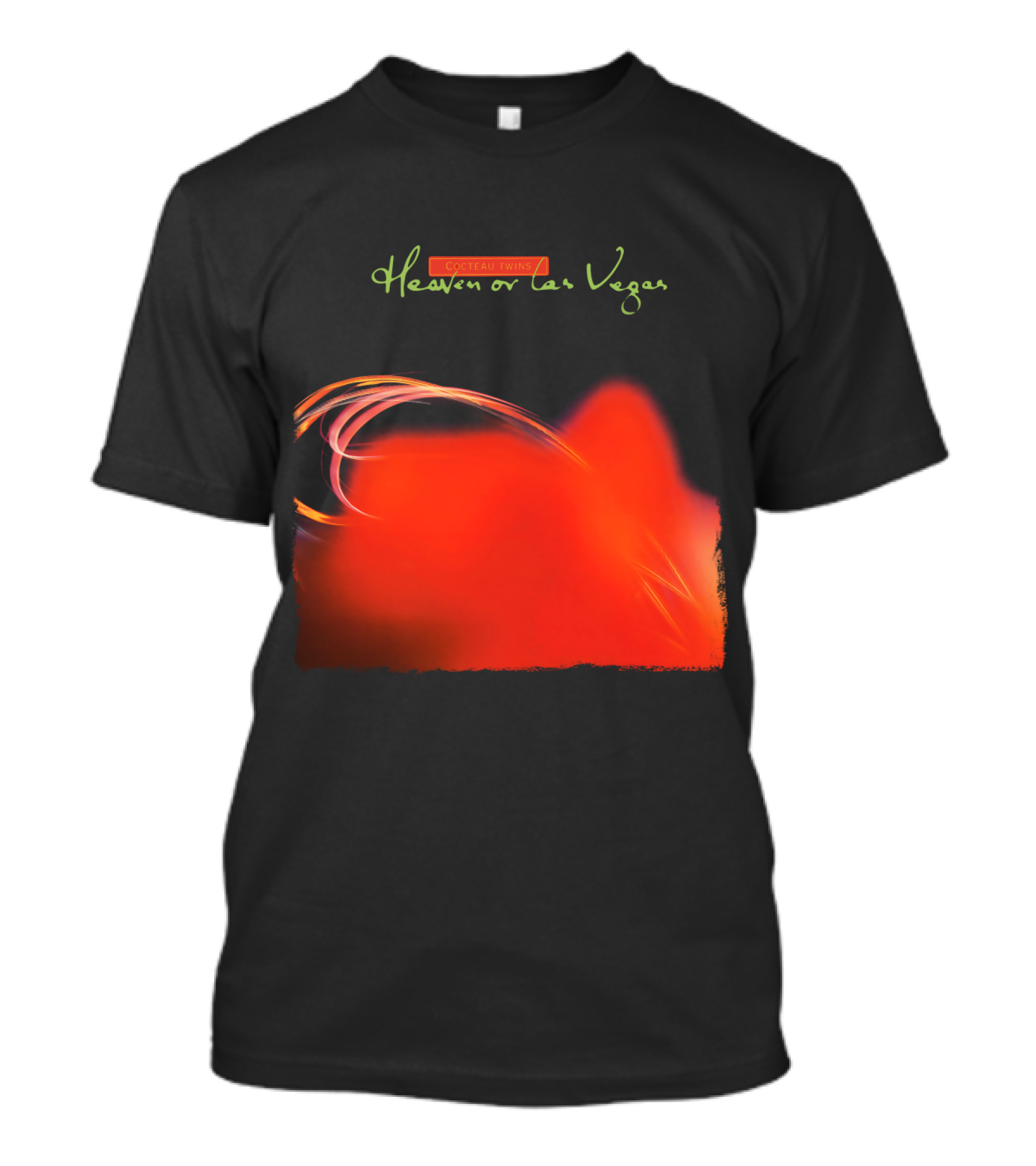Cocteau Twins Heaven Or Las Vegas Red Abstract Swirl T-Shirt