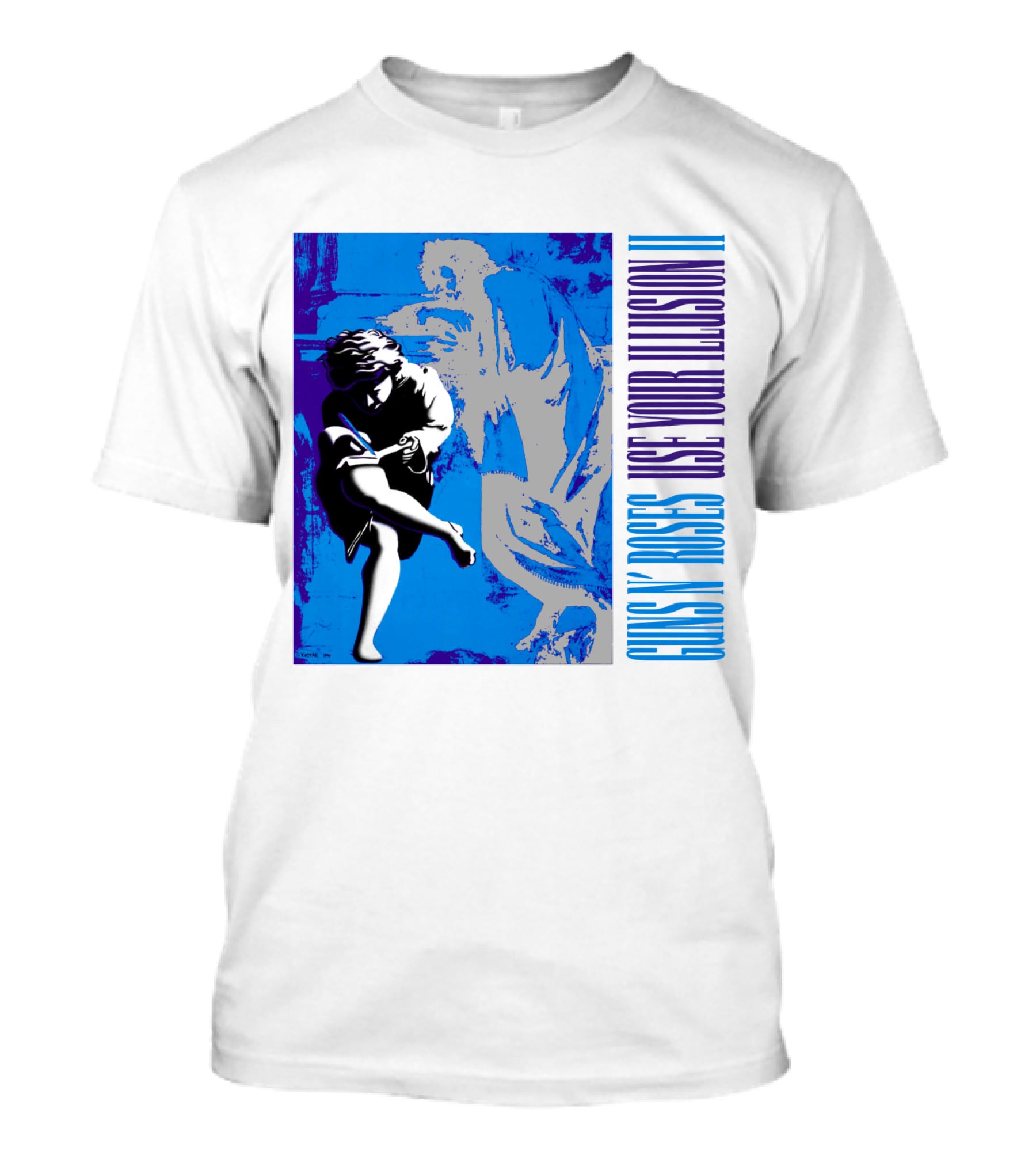 Guns N Roses Use Your Illusion Ii Blue Angel Artwork T-Shirt