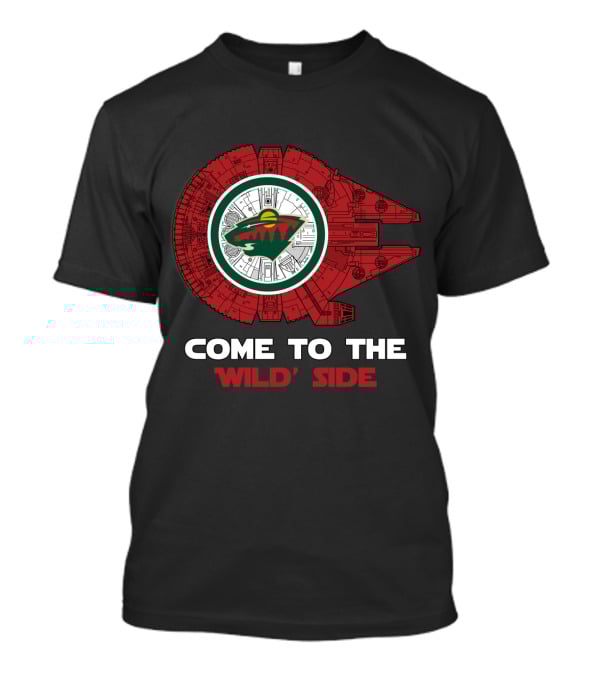 Come To The 'Wild' Side Minnesota Wild Millennium Falcon T-Shirt