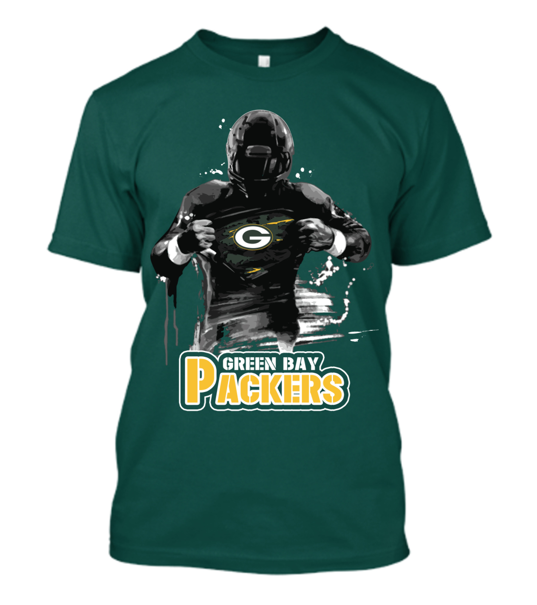 Green Bay Packers Superhero Football Player Iconic Team T-Shirt