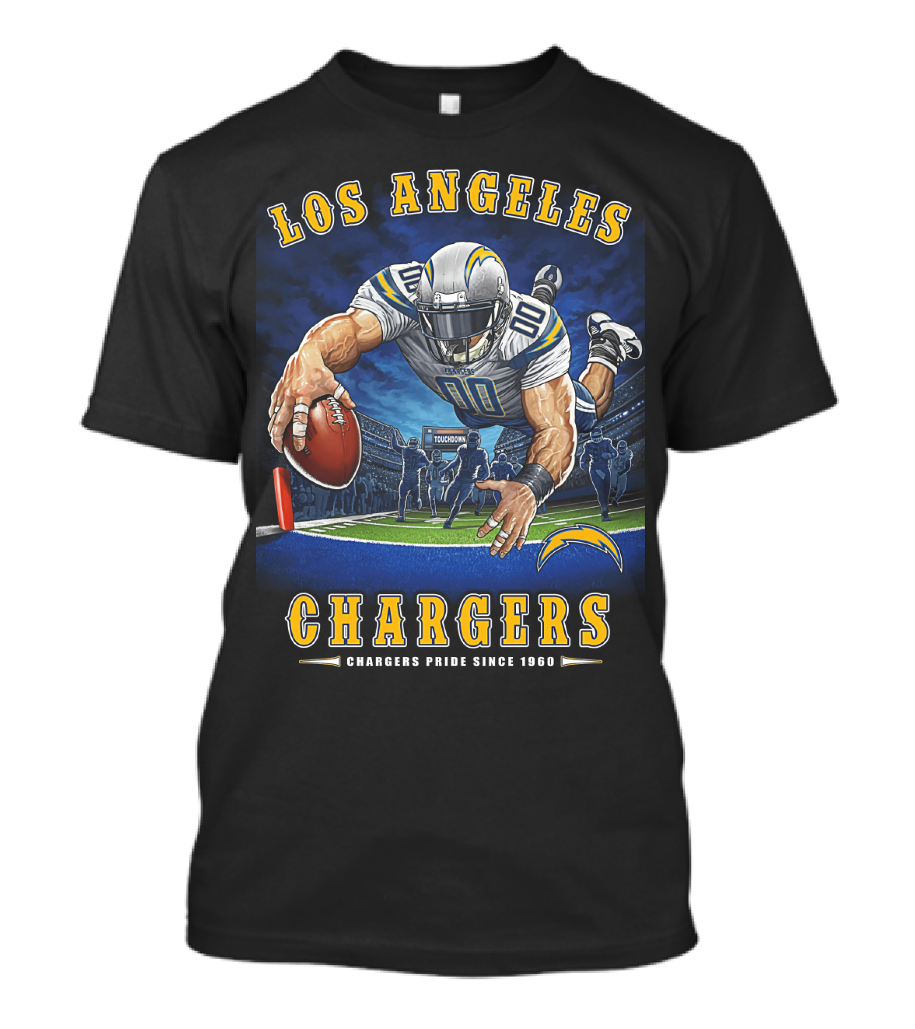 Los Angeles Chargers Touchdown Pride Since 1960 Nfl T-Shirt