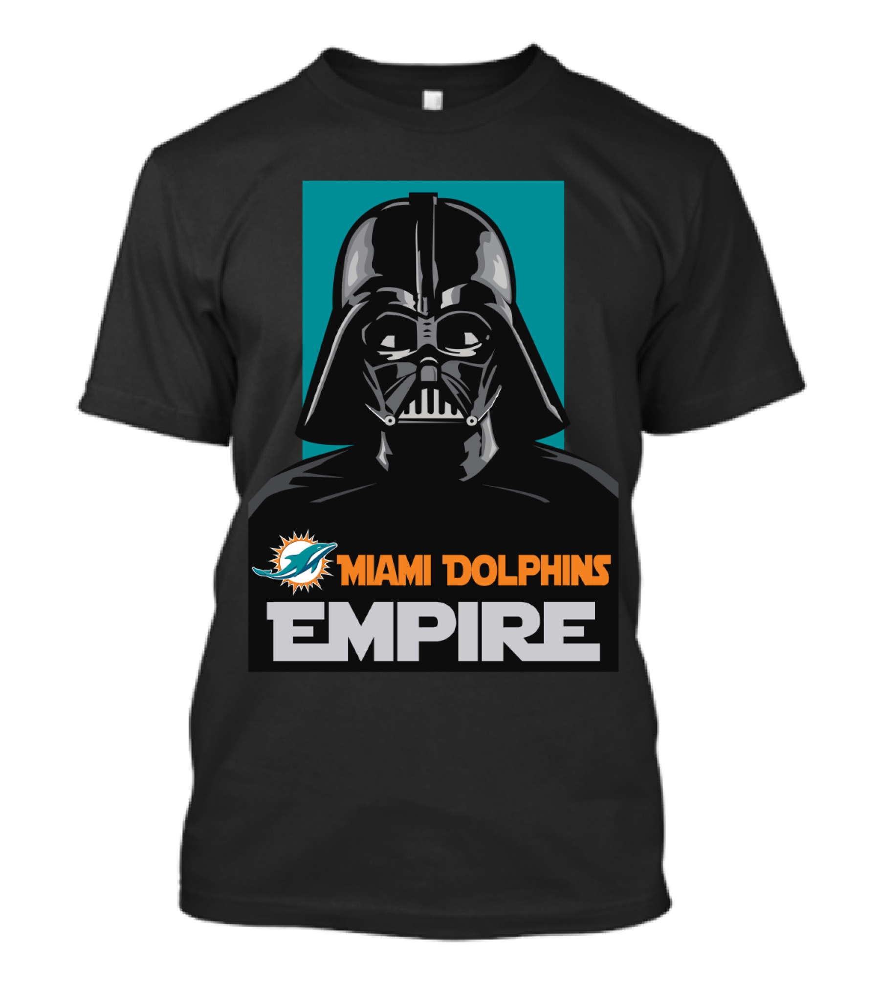 Miami Dolphins Empire Darth Vader Star Wars Crossover T-Shirt