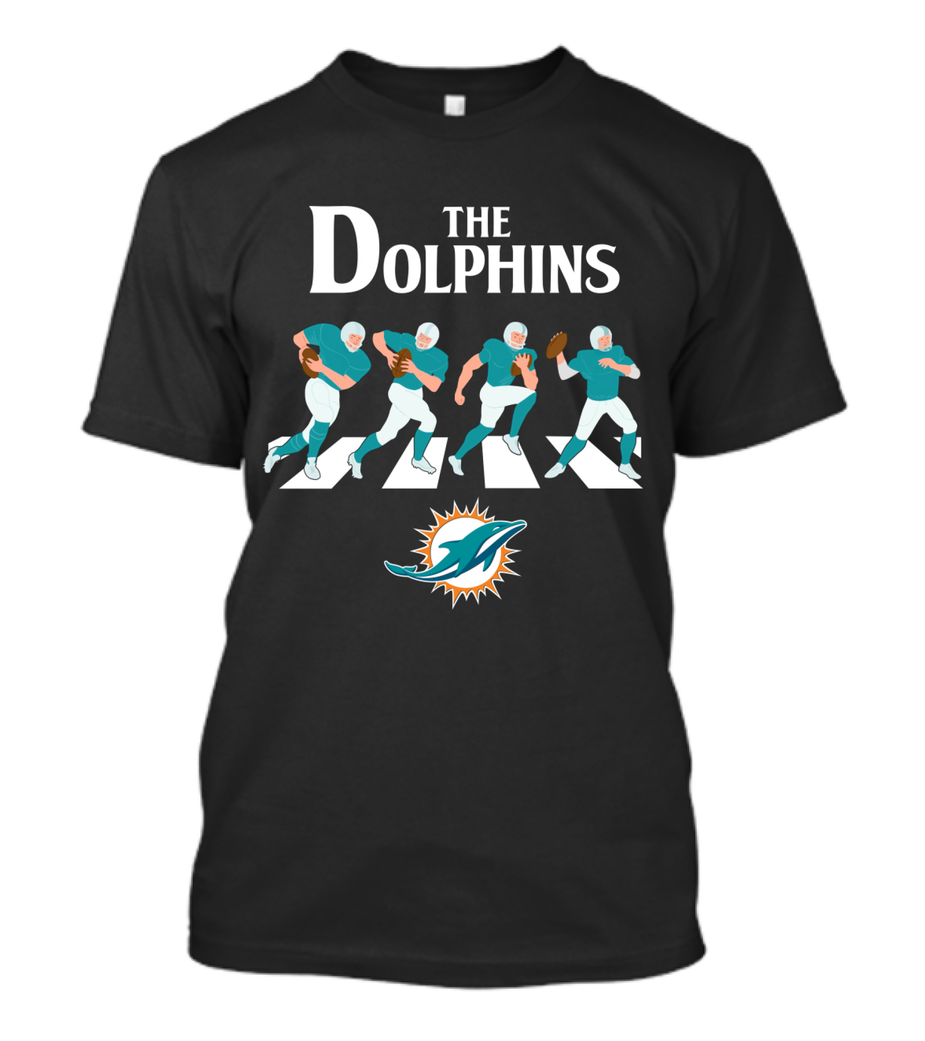 The Dolphins Miami Football Abbey Road Parody T-Shirt
