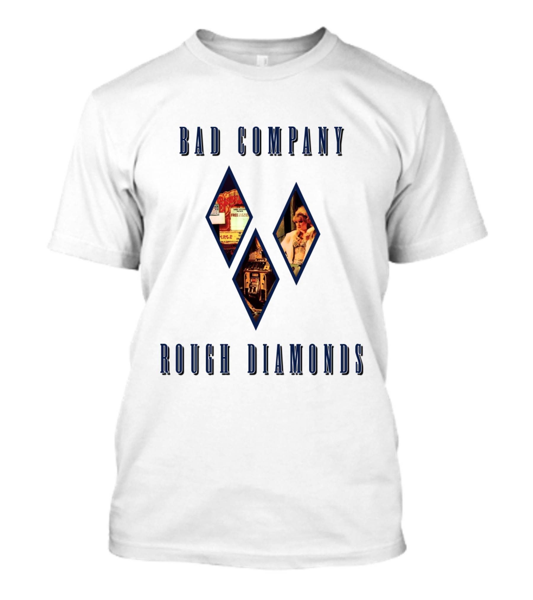 Bad Company Rough Diamonds Album 1982 Classic Rock T-Shirt