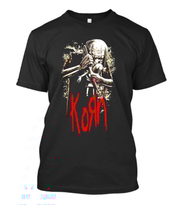 Korn 03 Dark Figure Embrace Bold Red T-Shirt