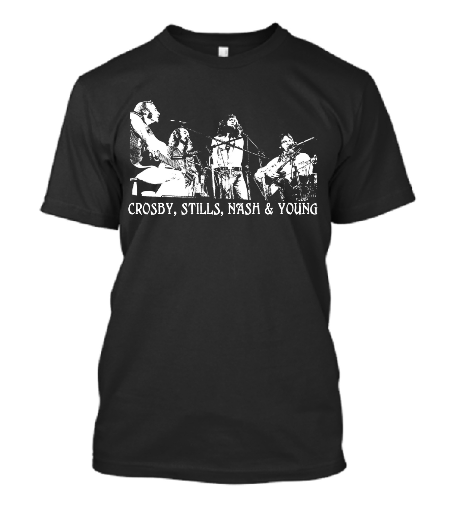 Crosby, Stills, Nash And Young Concert Performance T-Shirt