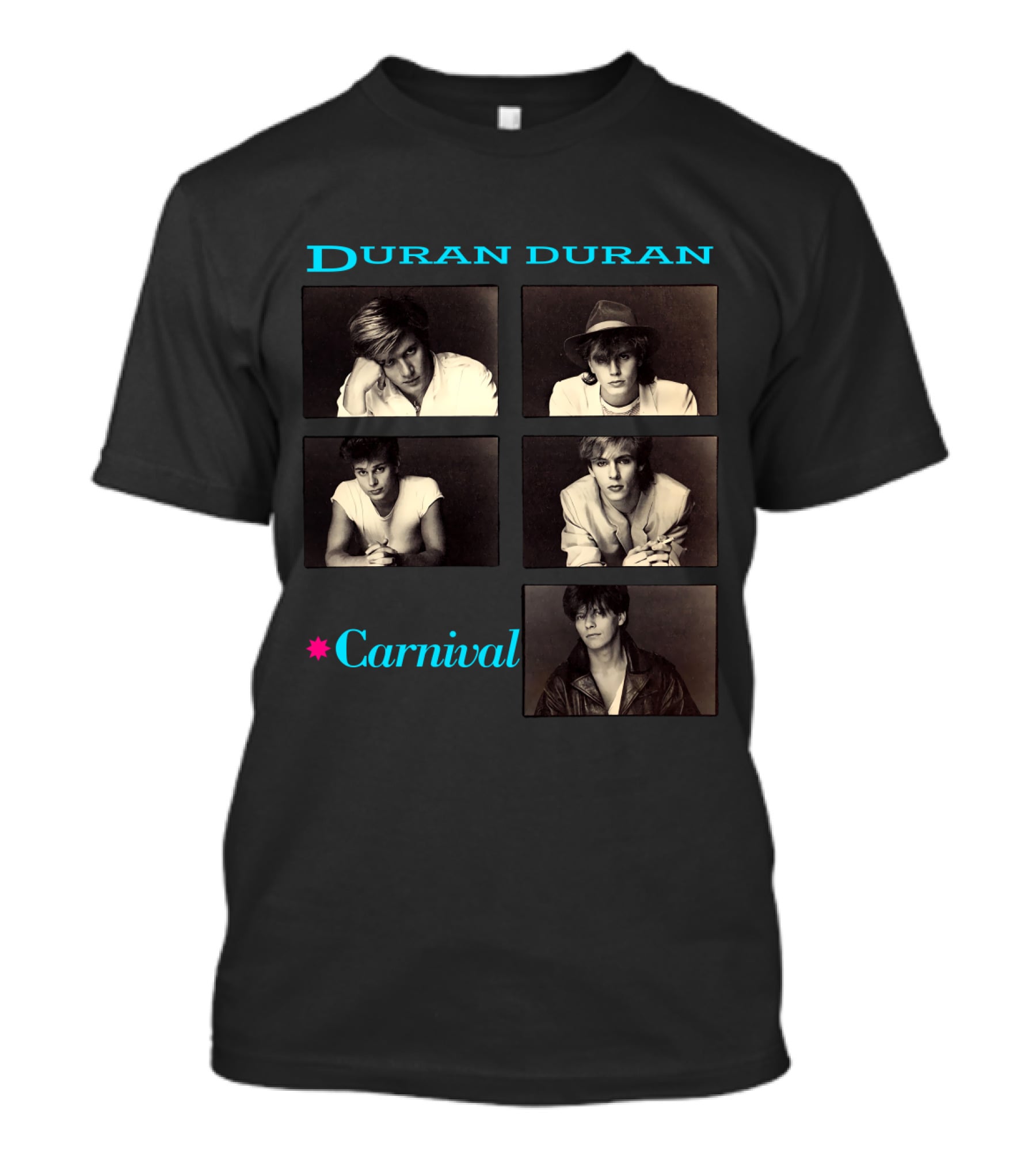 Duran Duran Carnival Five Portrait Montage T-Shirt