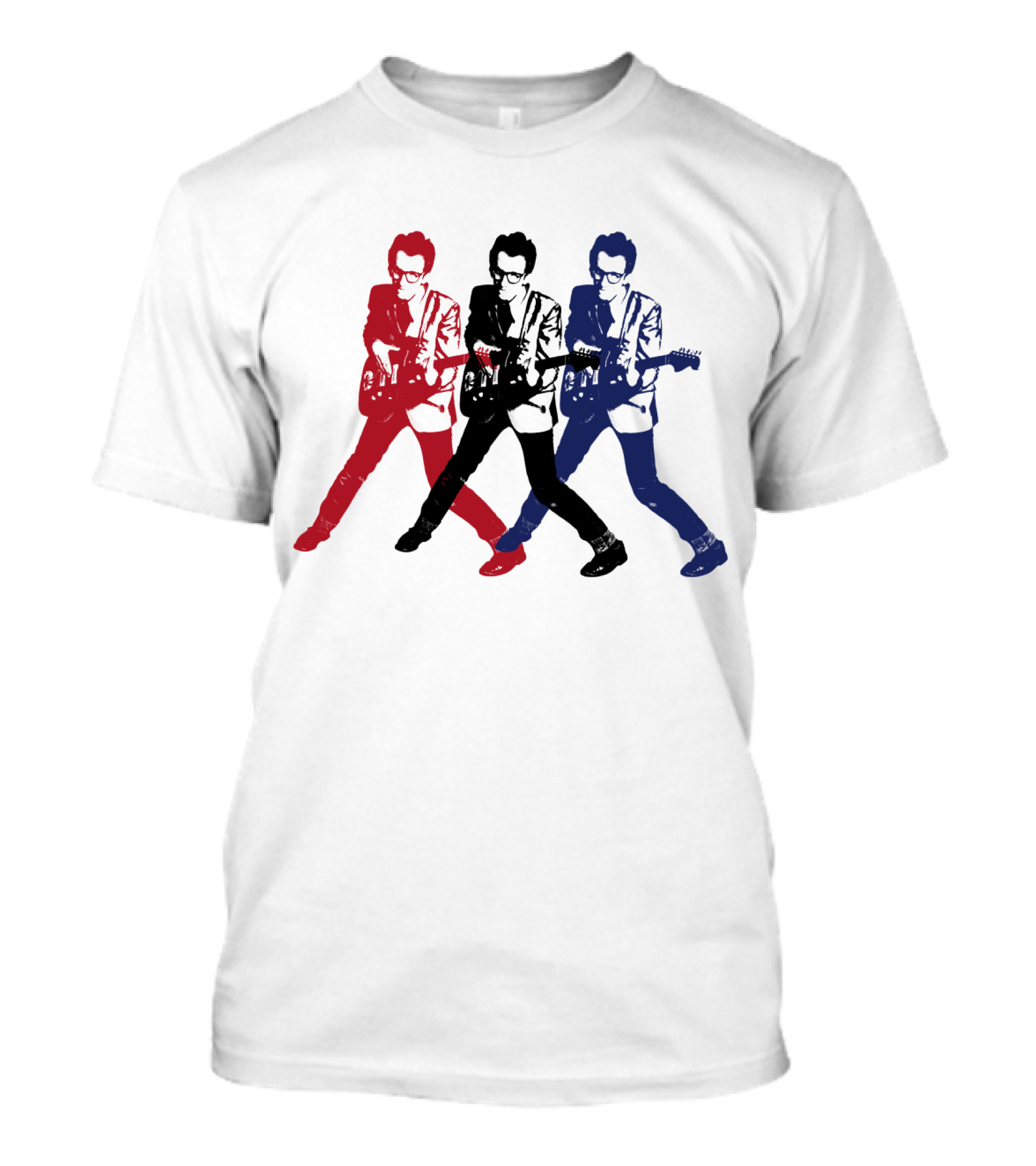 Evctl 19 Red Blue White Rock Trio T-Shirt