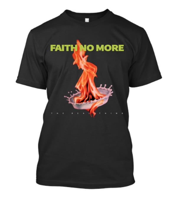 Faith No More The Real Thing Flaming Water Splash T-Shirt