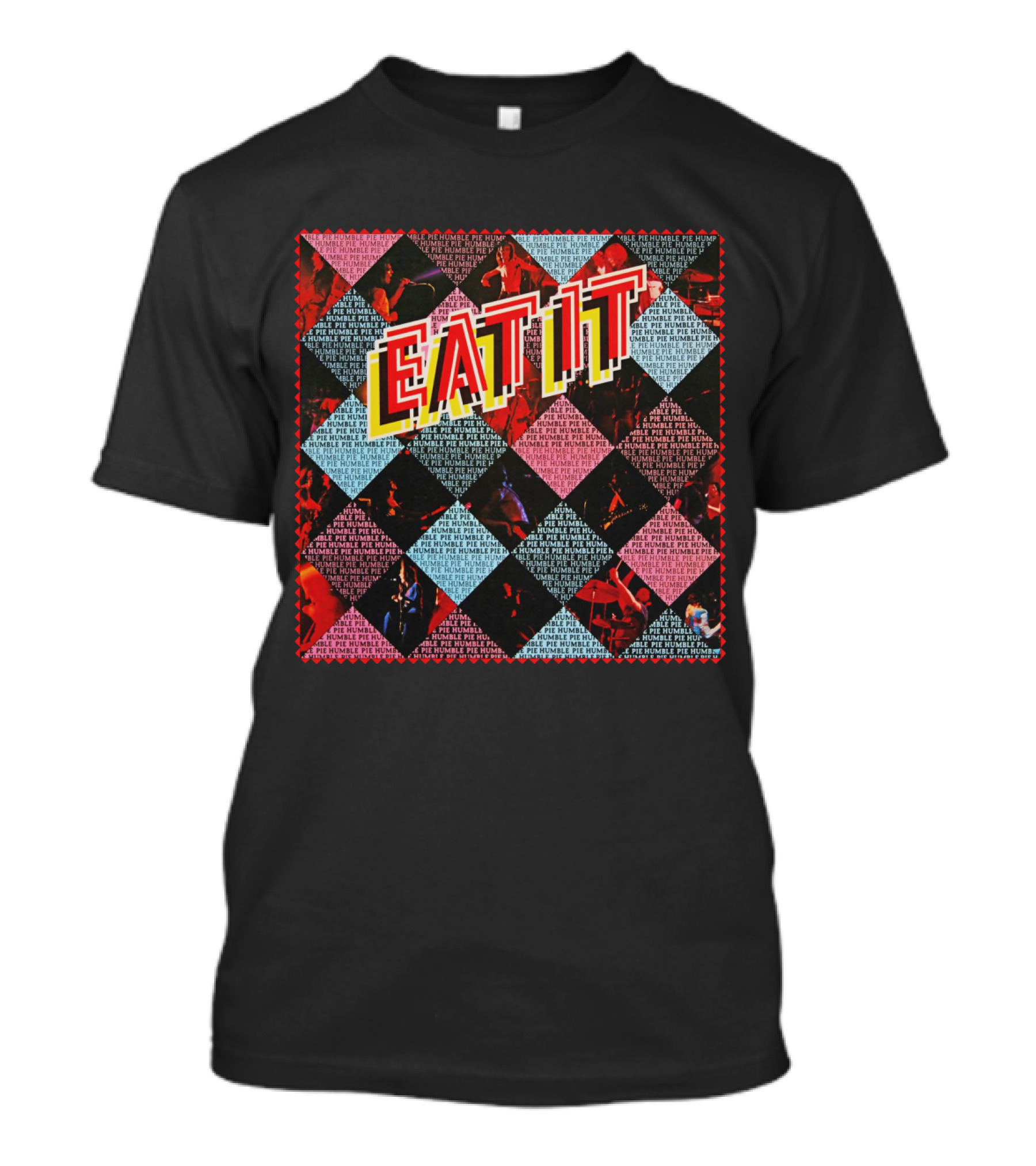 HBP 05 Eat It Vintage Checkerboard Music T-Shirt