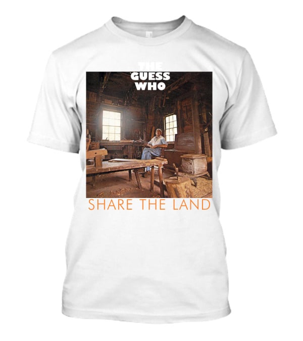 Guess Who Share The Land Rustic Cabin Scene T-Shirt