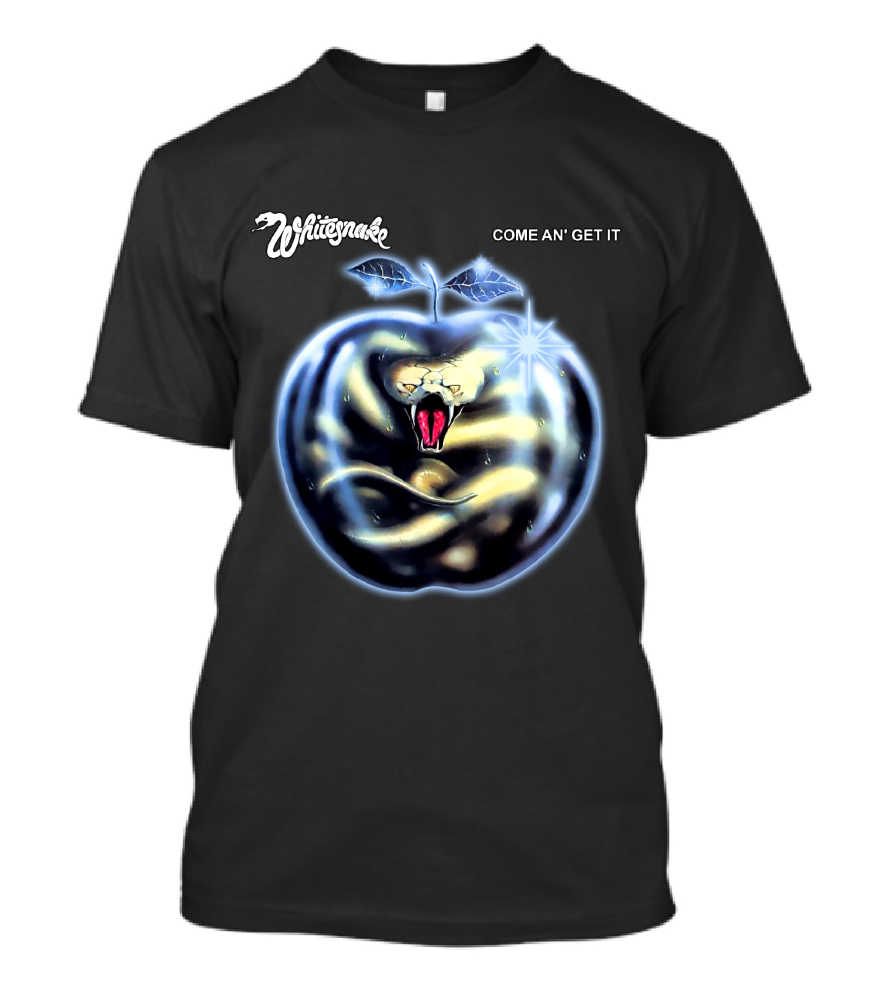 Whitesnake Come An' Get It Snake In Apple T-Shirt