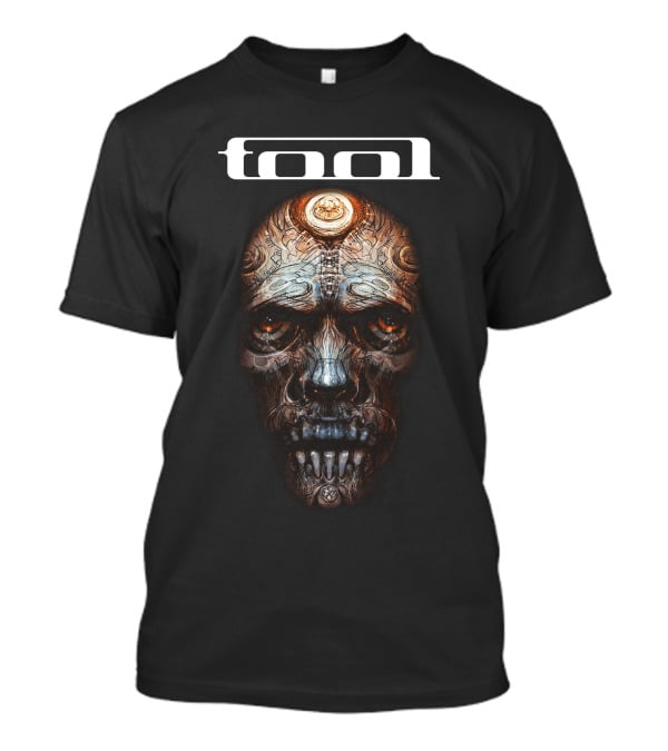 Tool Band Mechanical Skull Art T-Shirt