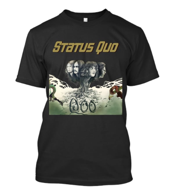 Status Quo Band Tree Faces T-Shirt