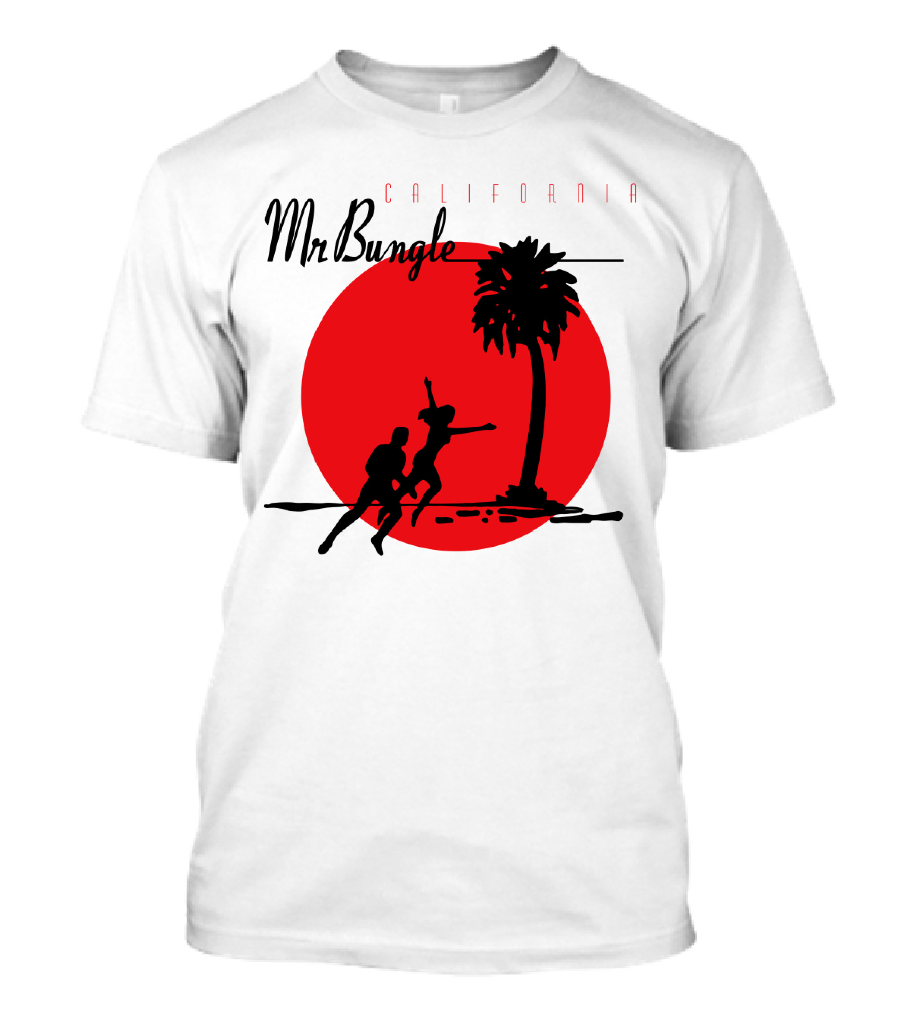 Mr Bungle California Palm Silhouette Red Sun T-Shirt